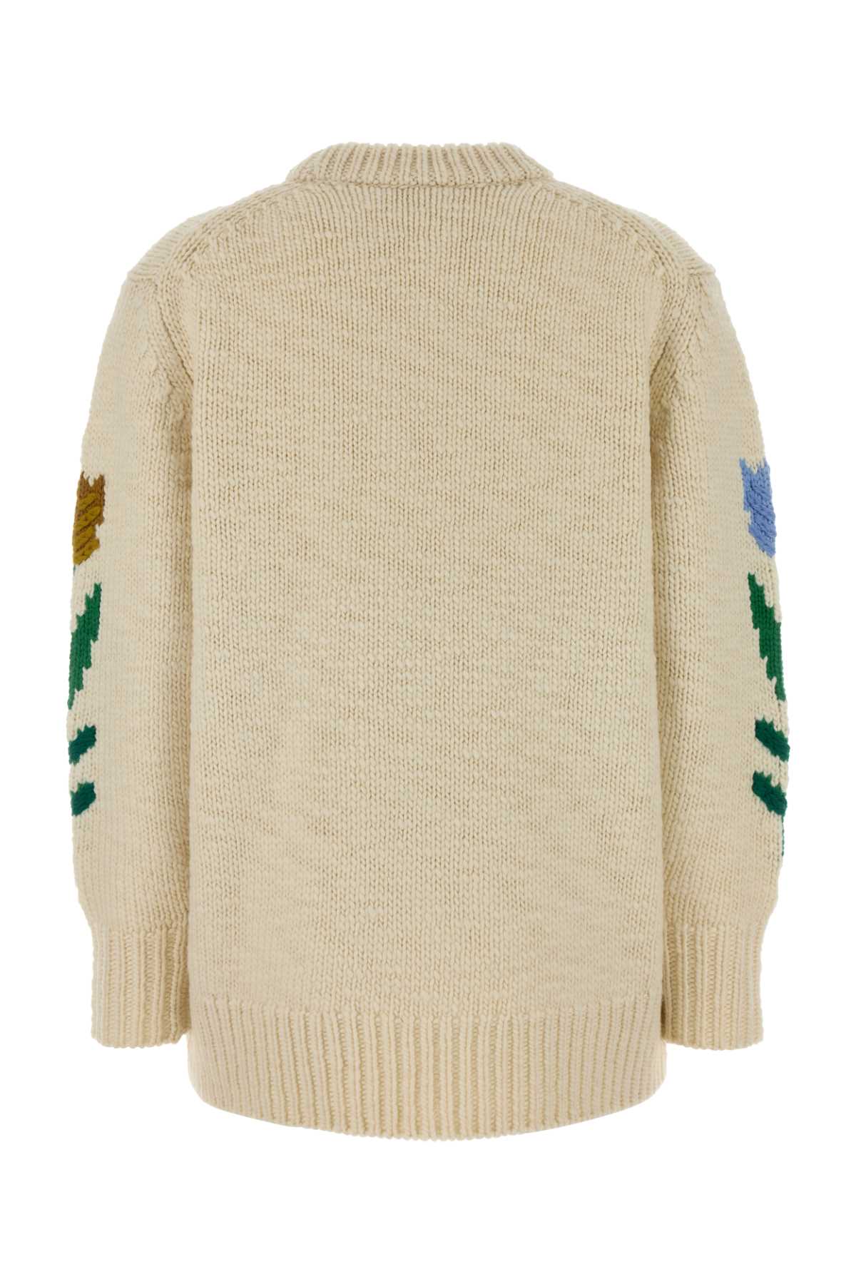 Chloe Women Ivory Wool Oversize Sweater CHLOE