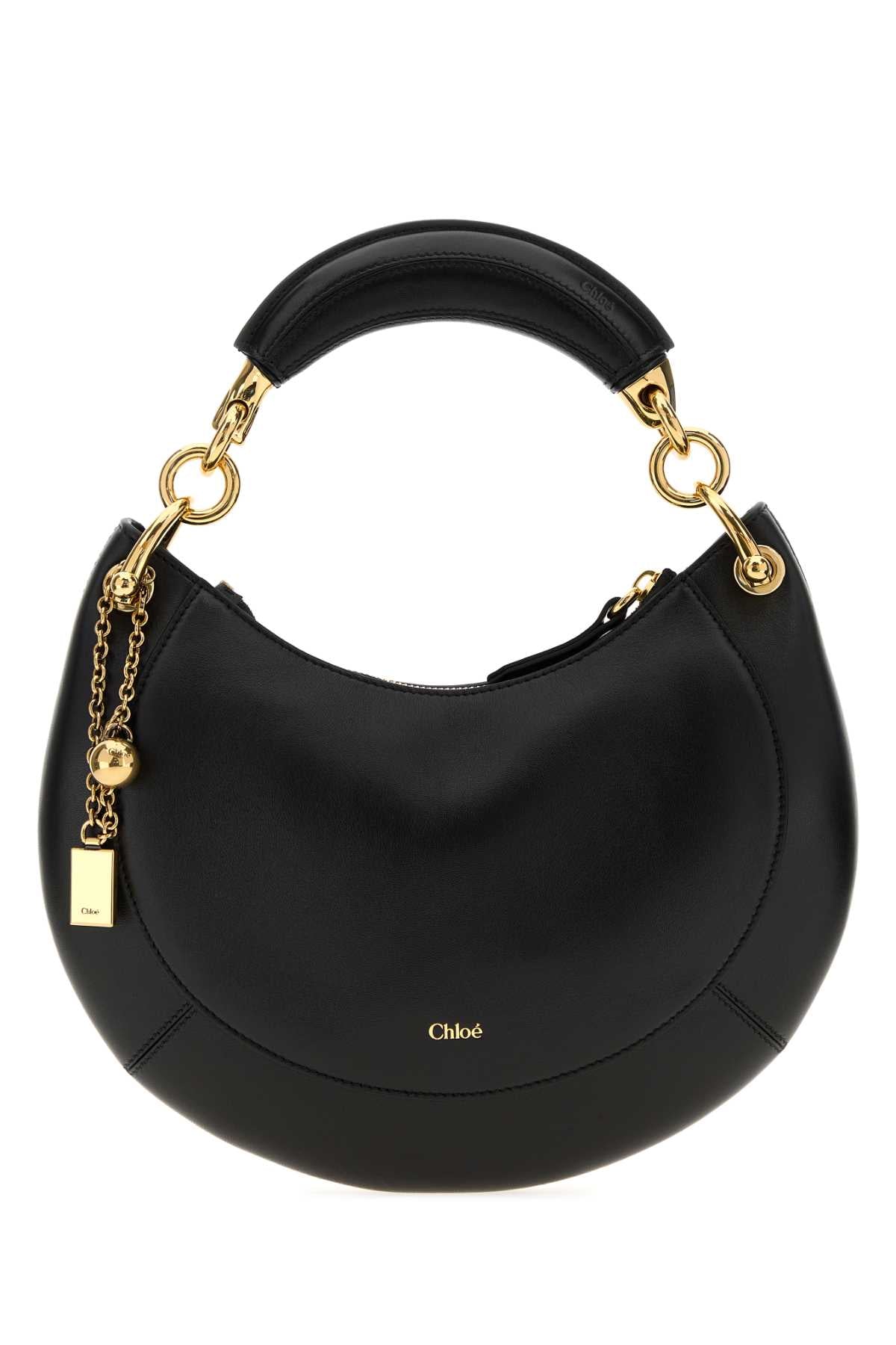 Chloe Women Black Leather Chloe Banana Handbag CHLOE