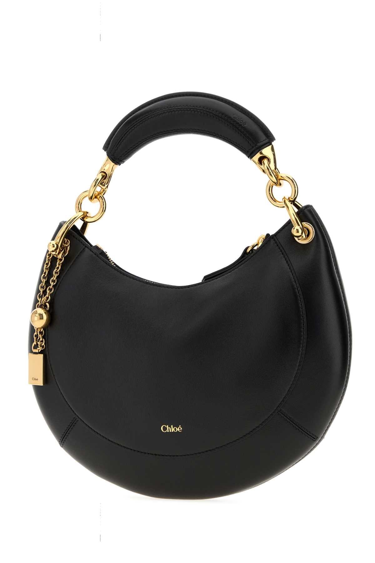 Chloe Women Black Leather Chloe Banana Handbag CHLOE