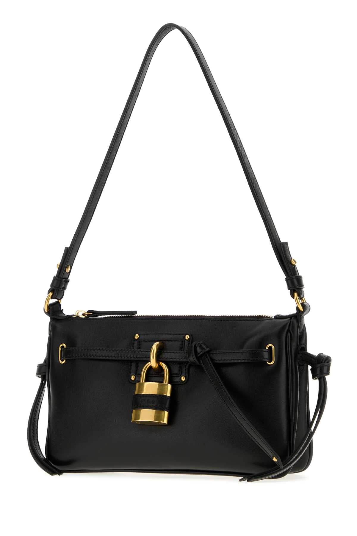 Chloe Women Black Nappa Leather Mini Paddington Sling Shoulder Bag CHLOE