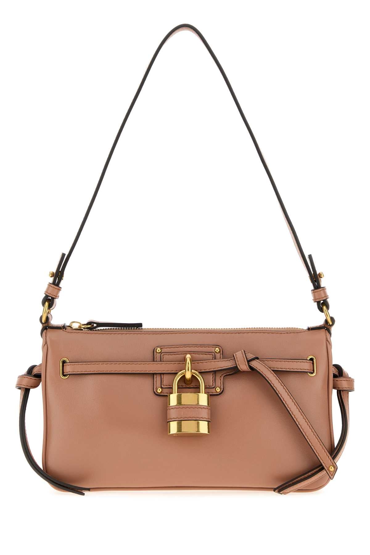Chloe Women Antiqued Pink Nappa Leather Mini Paddington Sling Shoulder Bag CHLOE