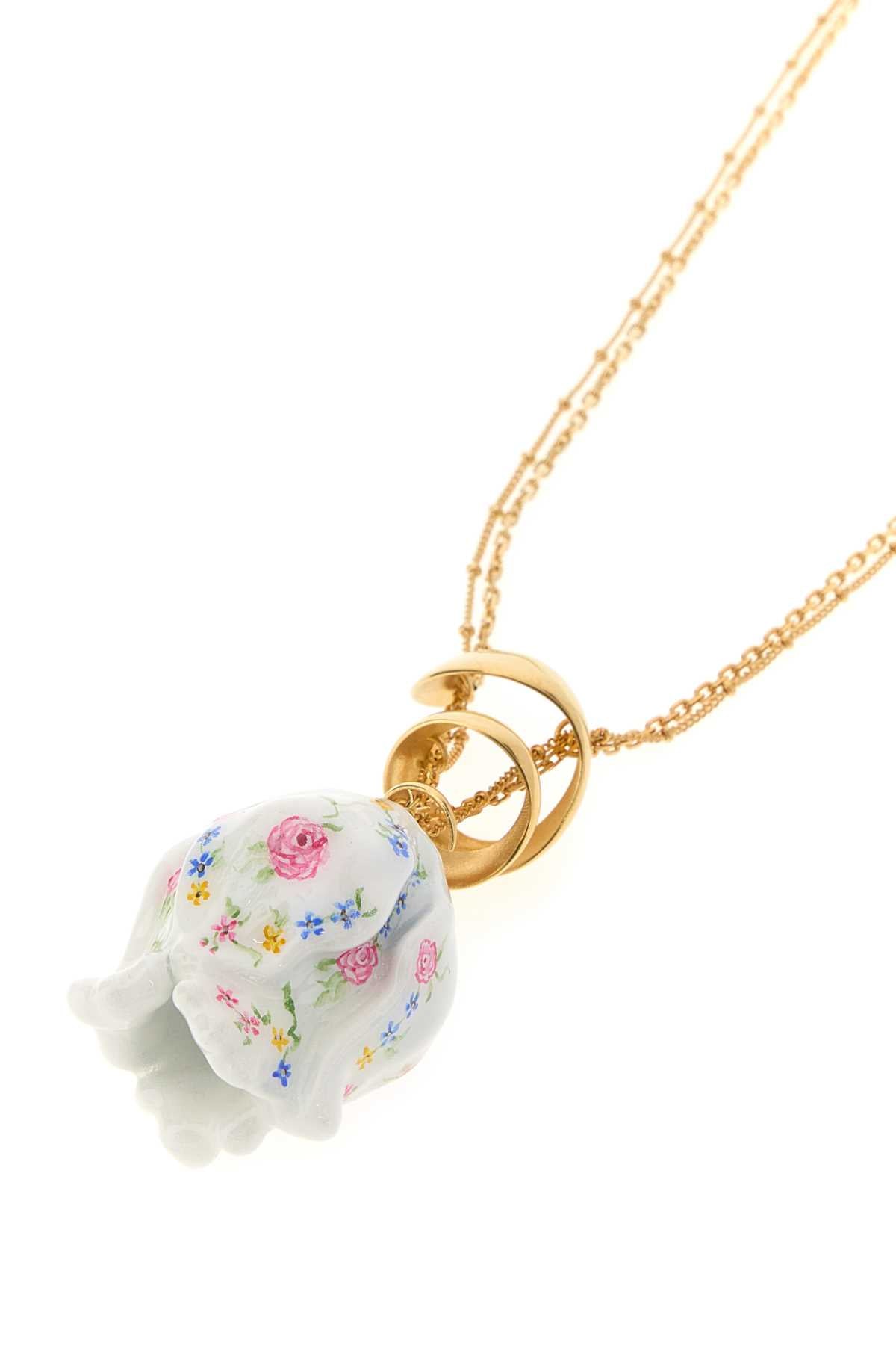 Chloe Women Gold Metal Chloe Bloomcraft Necklace CHLOE