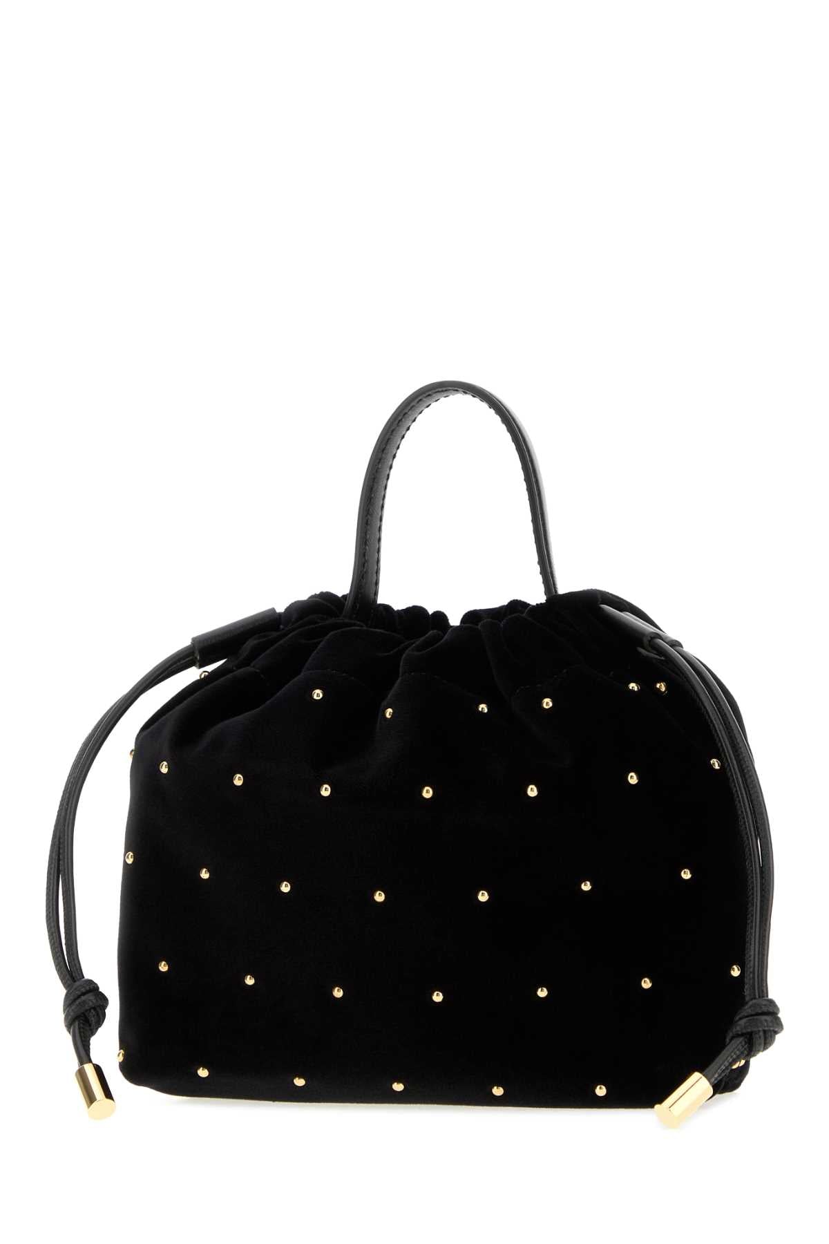 Chloe Women Black Velvet Chloe Icons Bucket Bag CHLOE