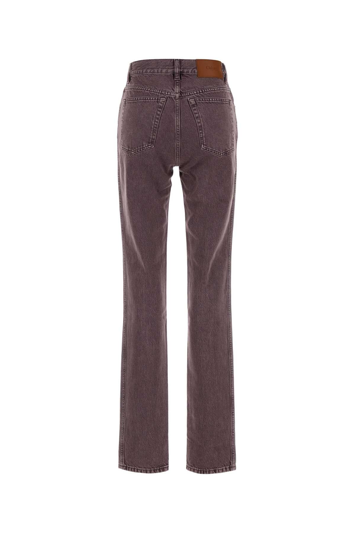 Chloe Women Purple Denim Jeans CHLOE