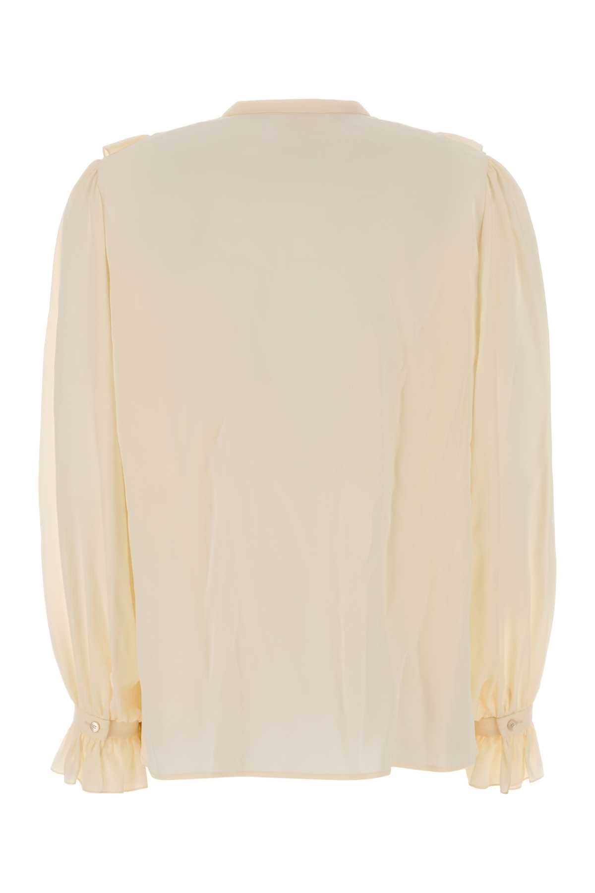 Chloe Women Cream Silk Shirt CHLOE