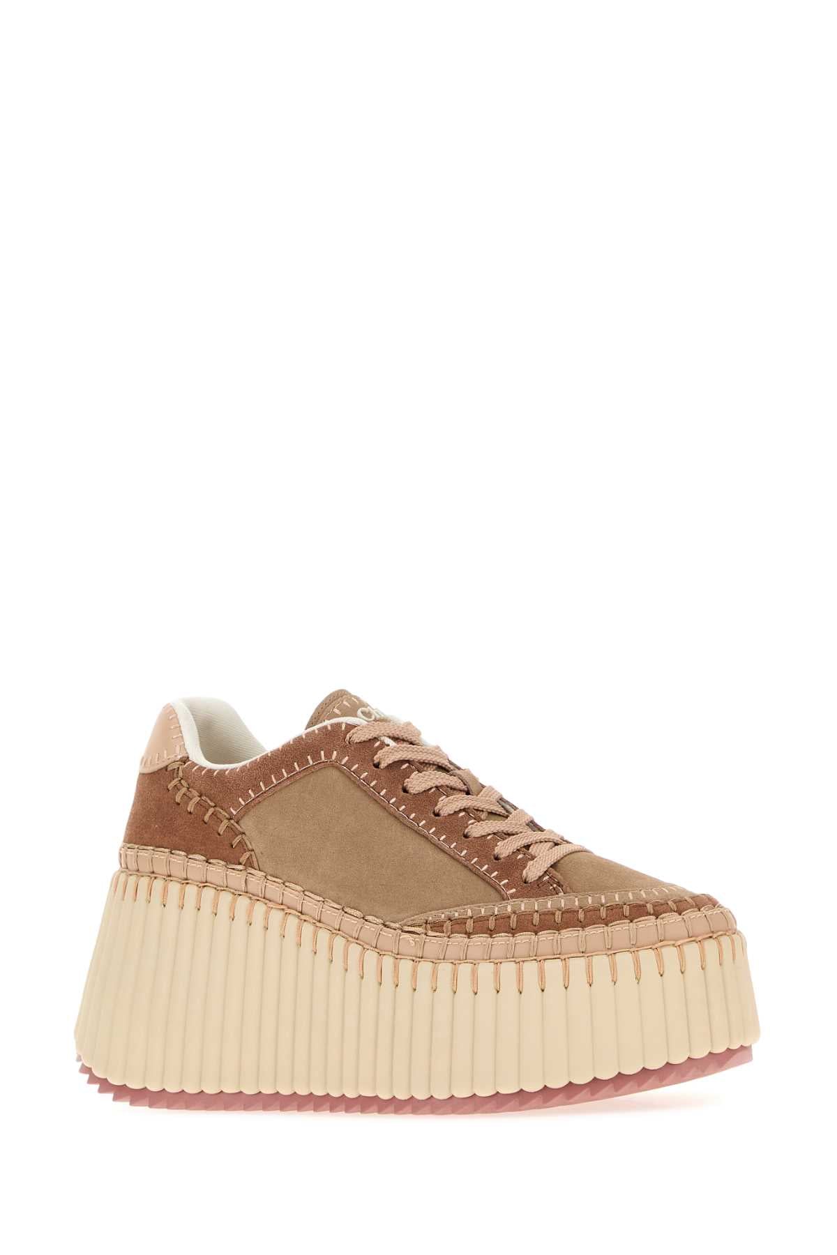 Chloe Women Multicolor Suede Nama Sneakers CHLOE
