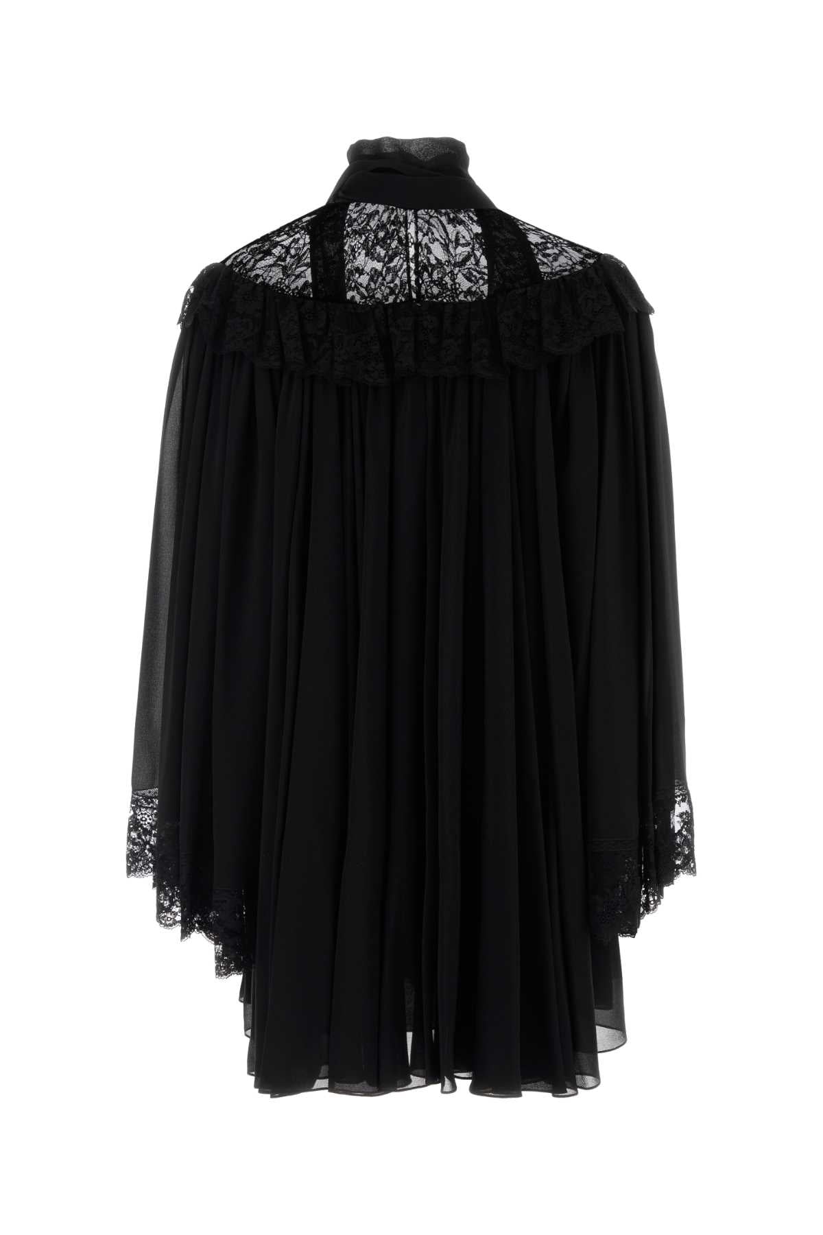 Chloe Women Black Silk Mini Dress CHLOE