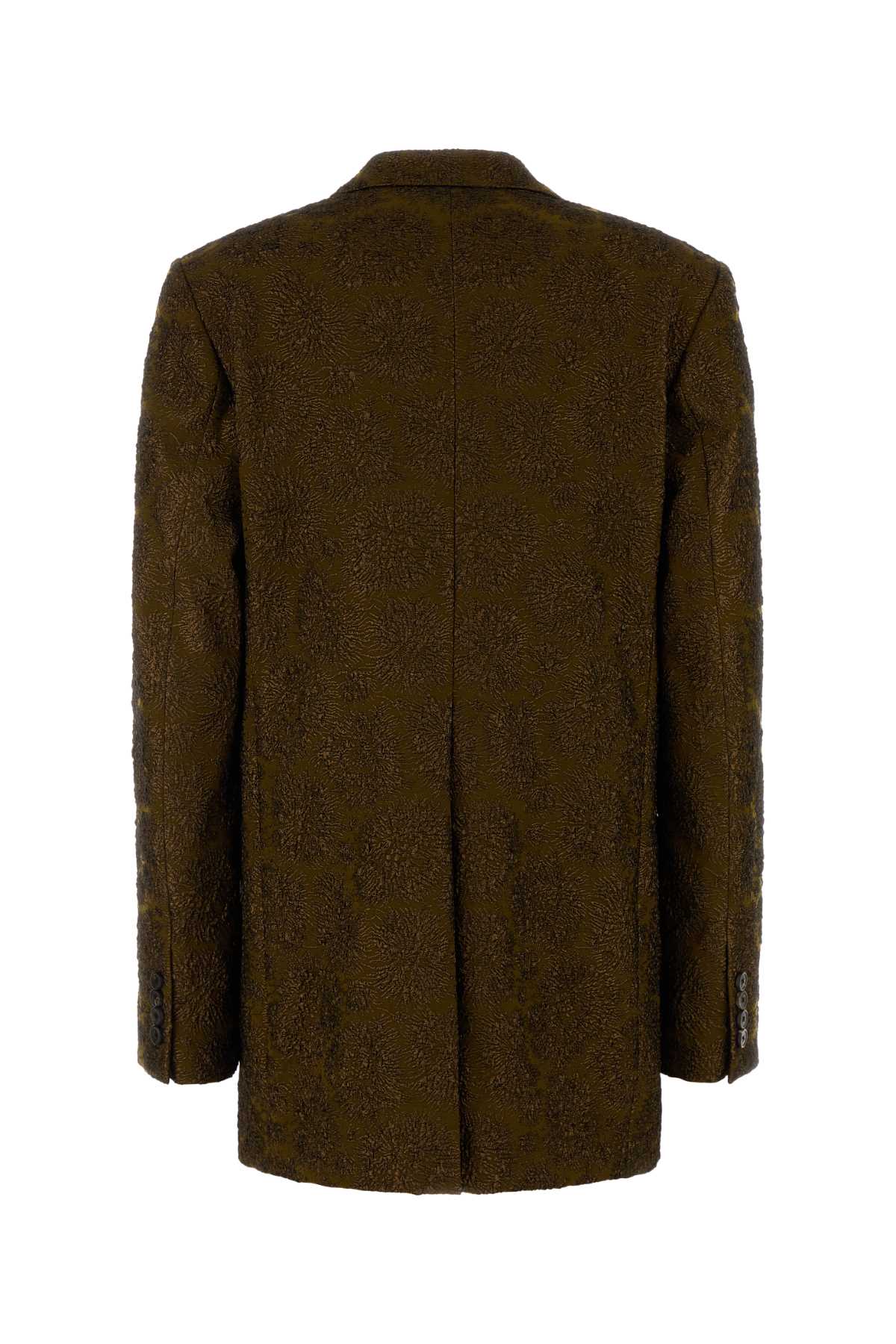Dries Van Noten Women Bronze Jacquard Blazer DRIES VAN NOTEN