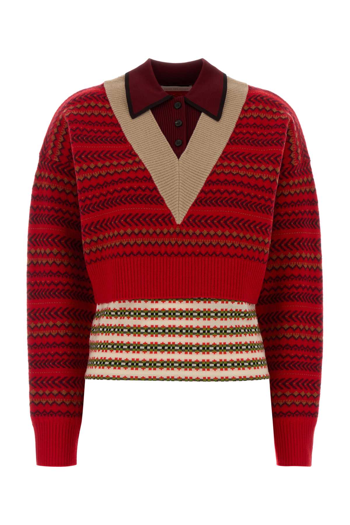 Dries Van Noten Women Embroidered Wool Blend Toinette Sweater DRIES VAN NOTEN