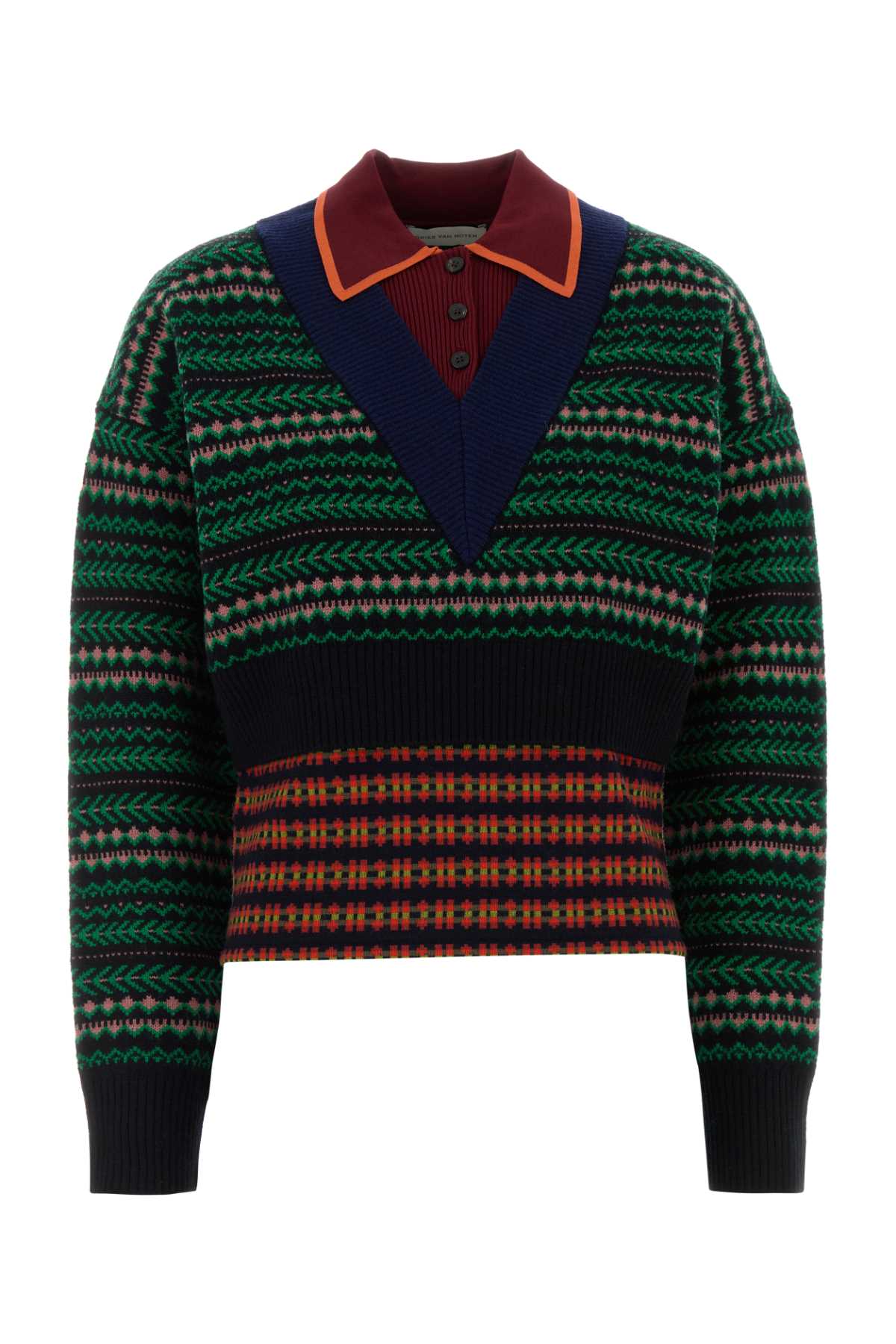 Dries Van Noten Women Embroidered Wool Blend Toinette Sweater DRIES VAN NOTEN