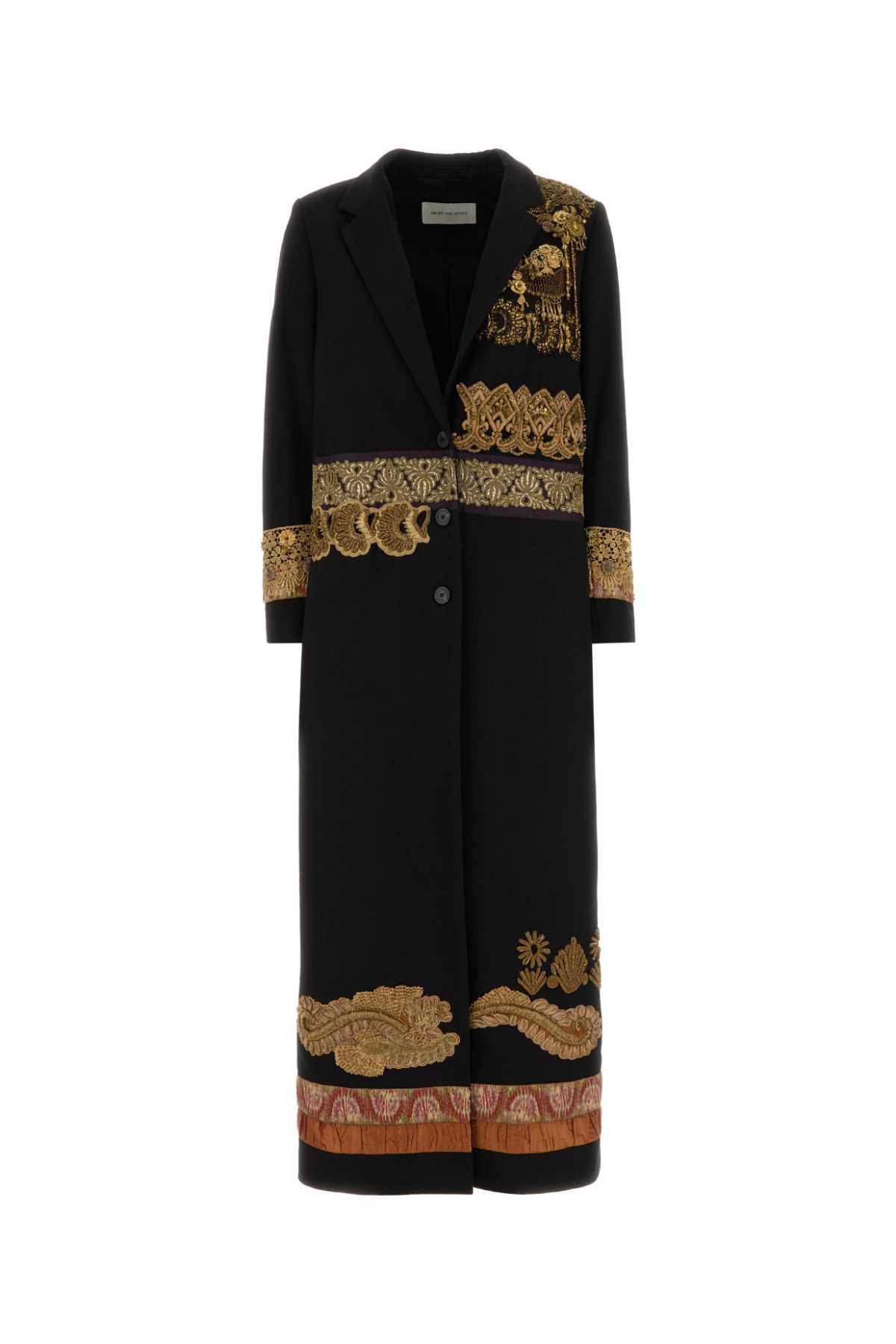 Dries Van Noten Women Black Cotton Ricky Coat DRIES VAN NOTEN