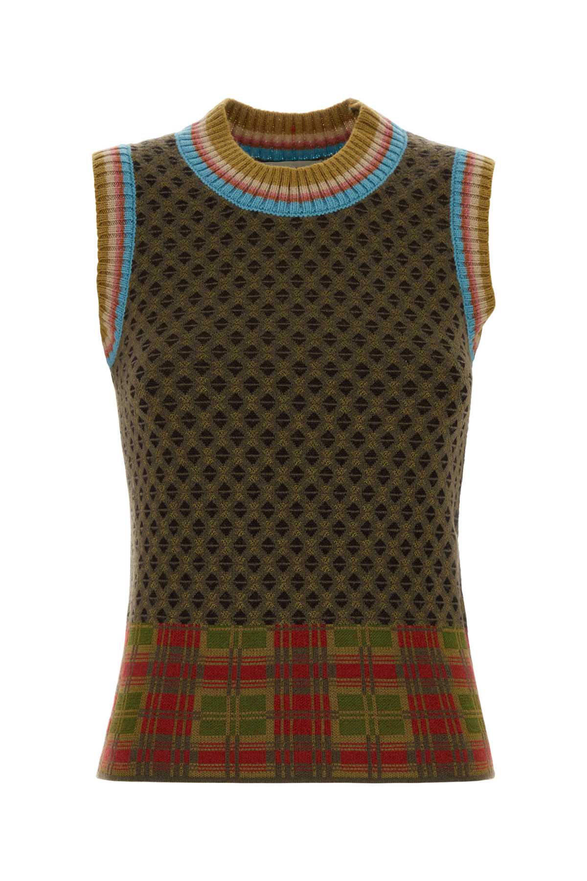 Dries Van Noten Women Embroidered Wool Blend Temi Vest DRIES VAN NOTEN