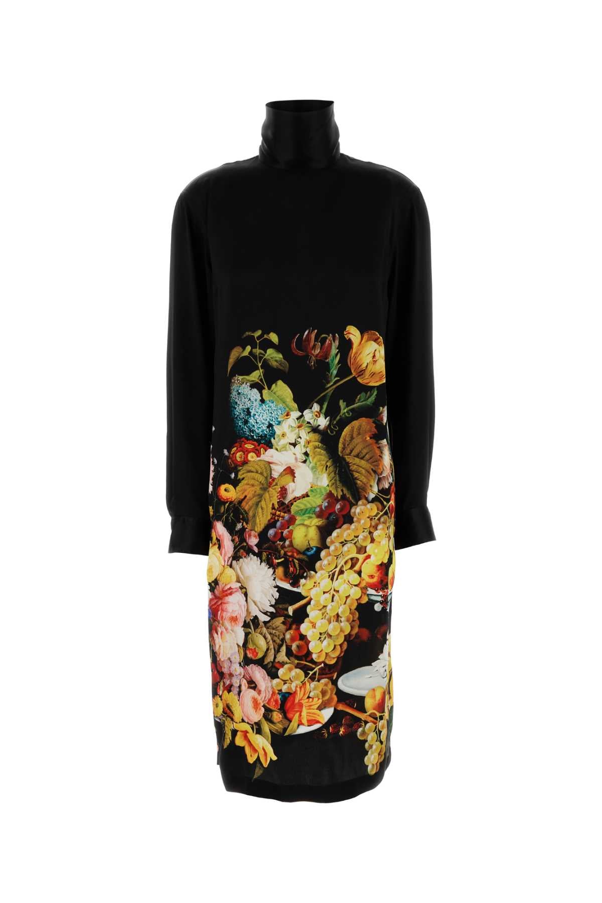 Dries Van Noten Women Black Satin Dontisy Dress DRIES VAN NOTEN