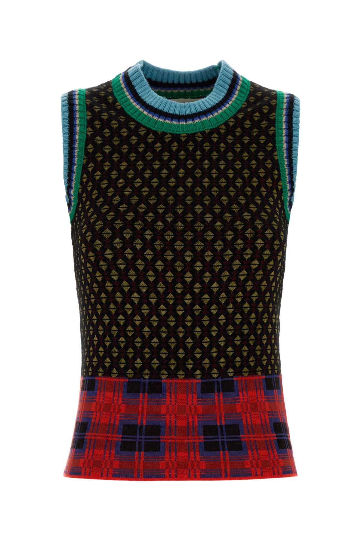 Dries Van Noten Women Embroidered Wool Blend Temi Vest DRIES VAN NOTEN