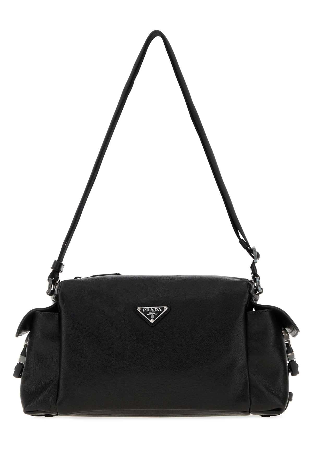 Prada Men Black Leather Prada Explore Crossbody Bag PRADA