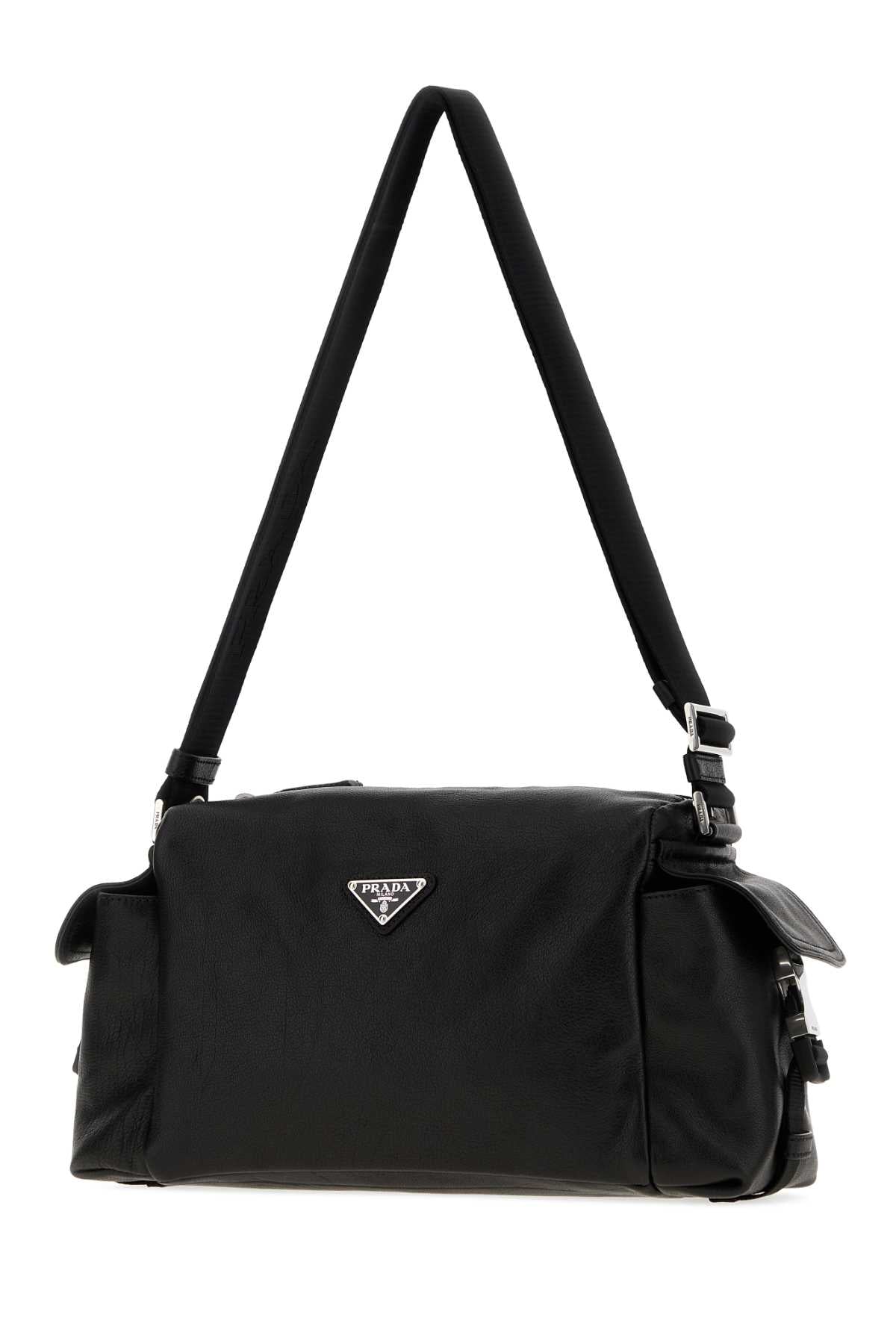 Prada Men Black Leather Prada Explore Crossbody Bag PRADA