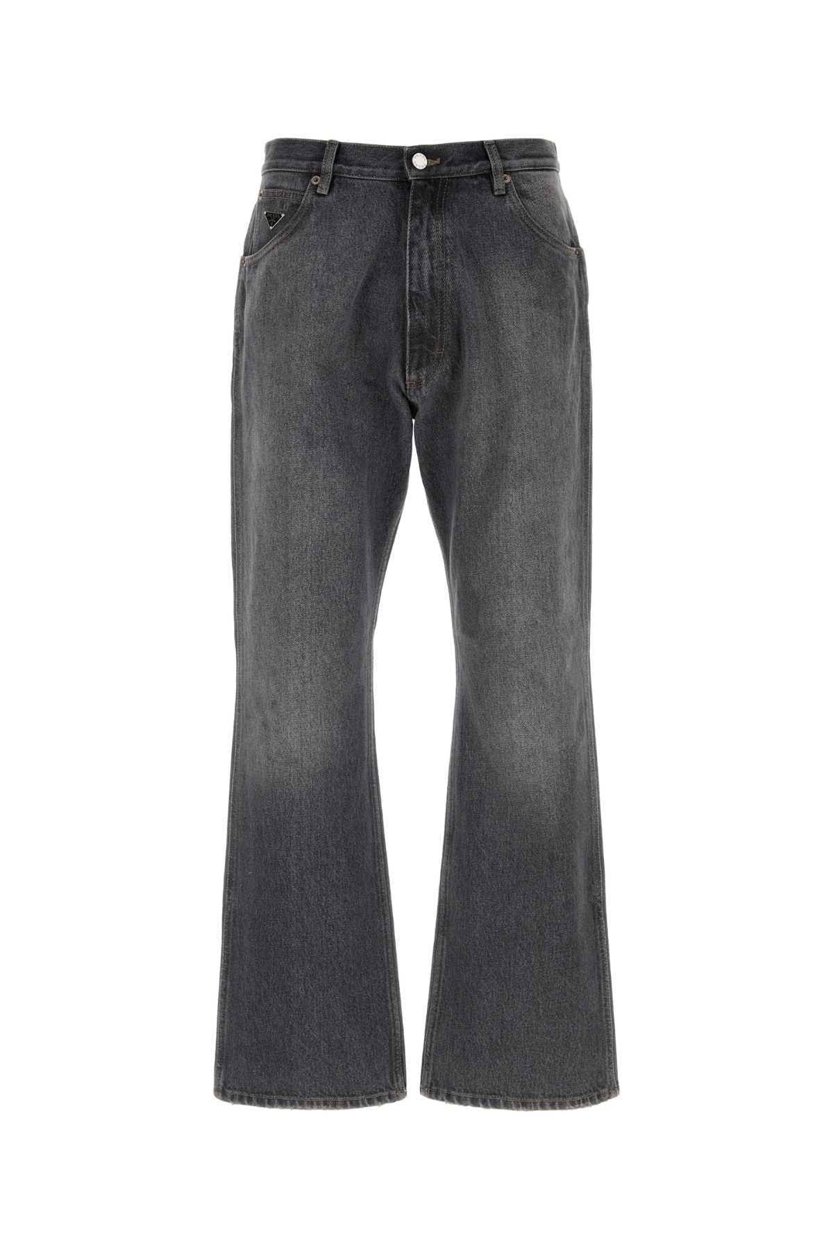 Prada Men Dark Grey Denim Jeans PRADA