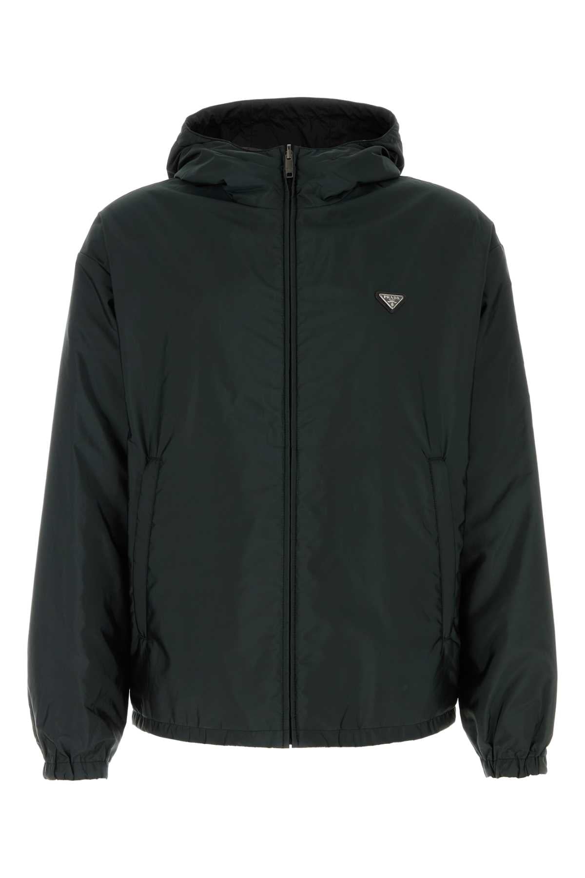 Prada Men Slate Re-Nylon Jacket PRADA