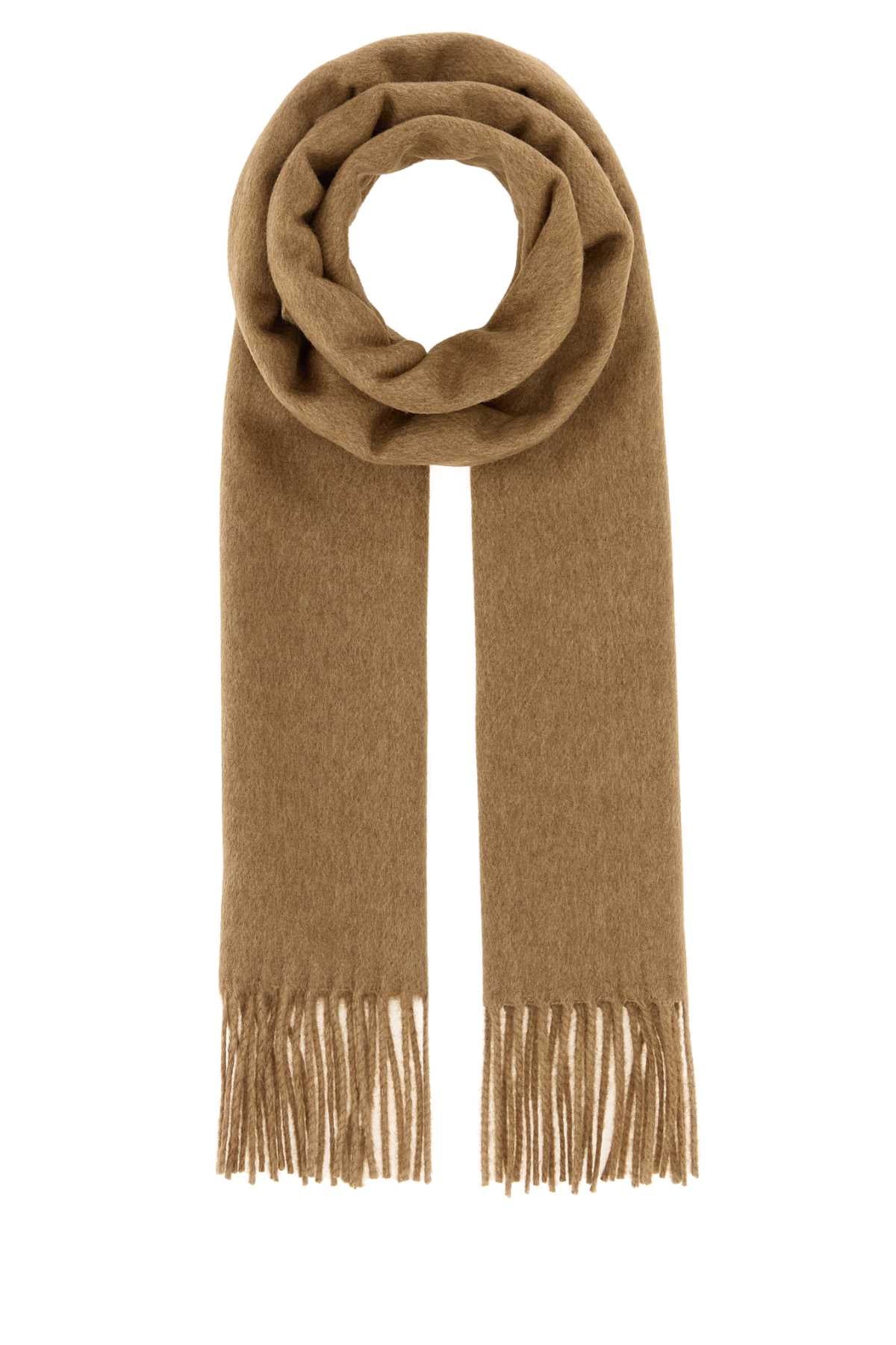 Prada Men Biscotto Silk Blend Scarf PRADA