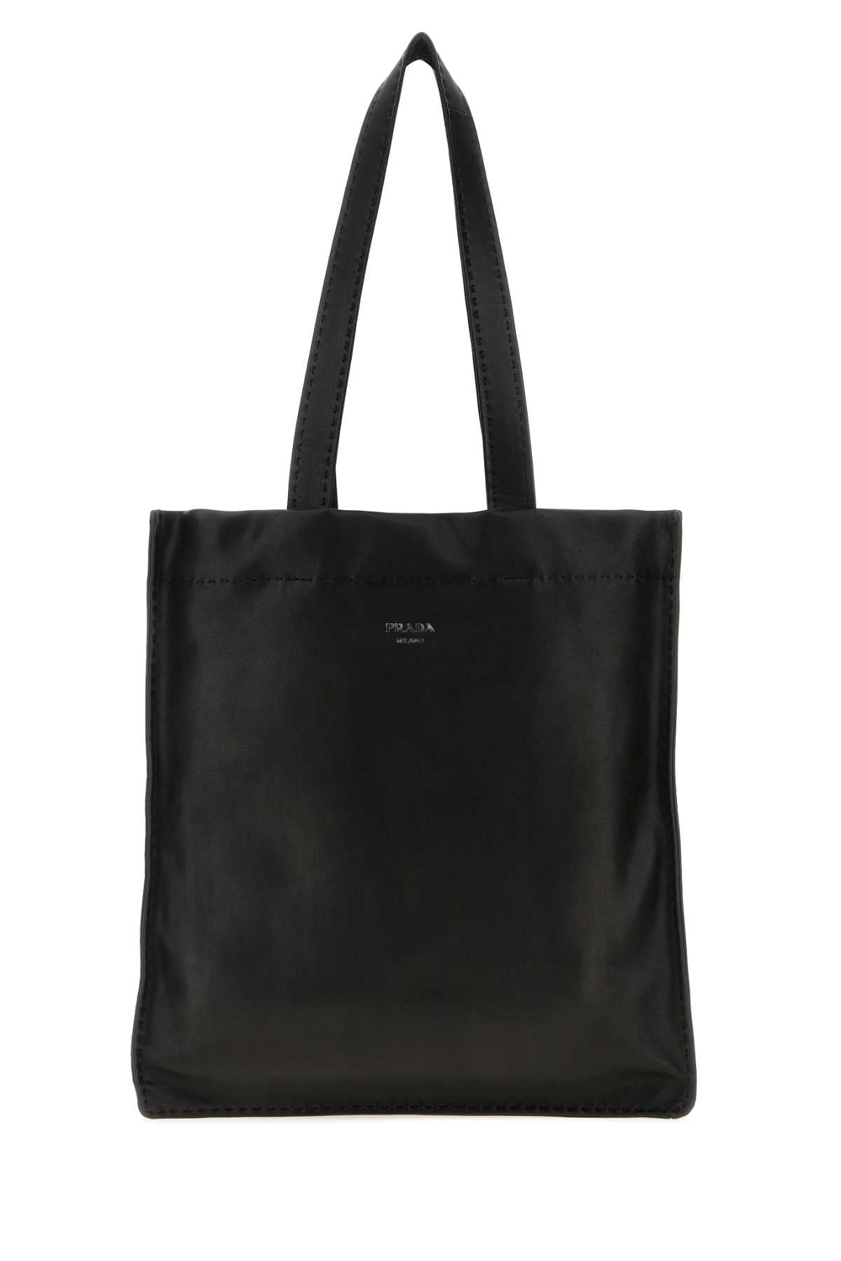 Prada Men Black Nappa Leather Shopping Bag PRADA