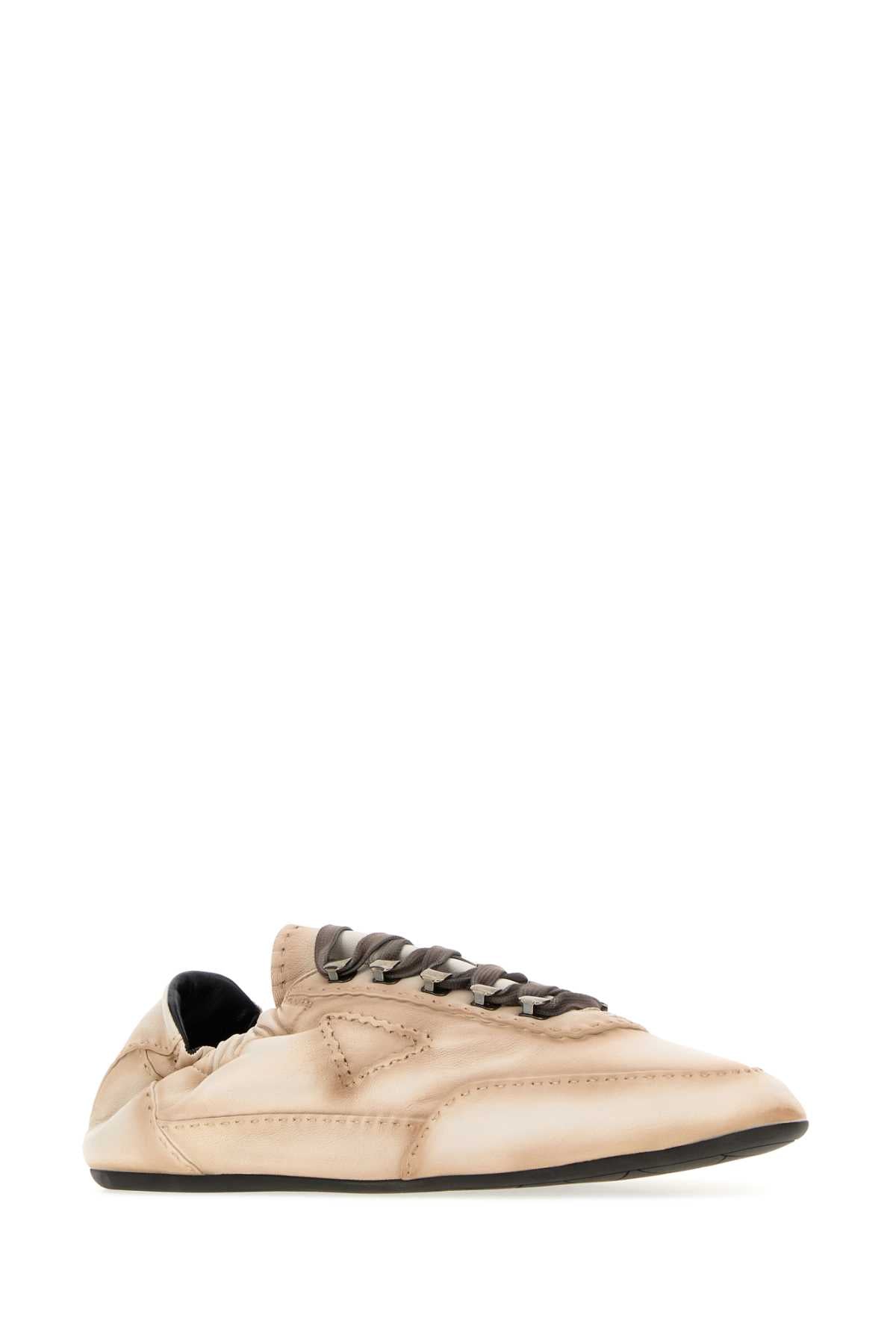 Prada Men Pink Nappa Leather Sneakers PRADA