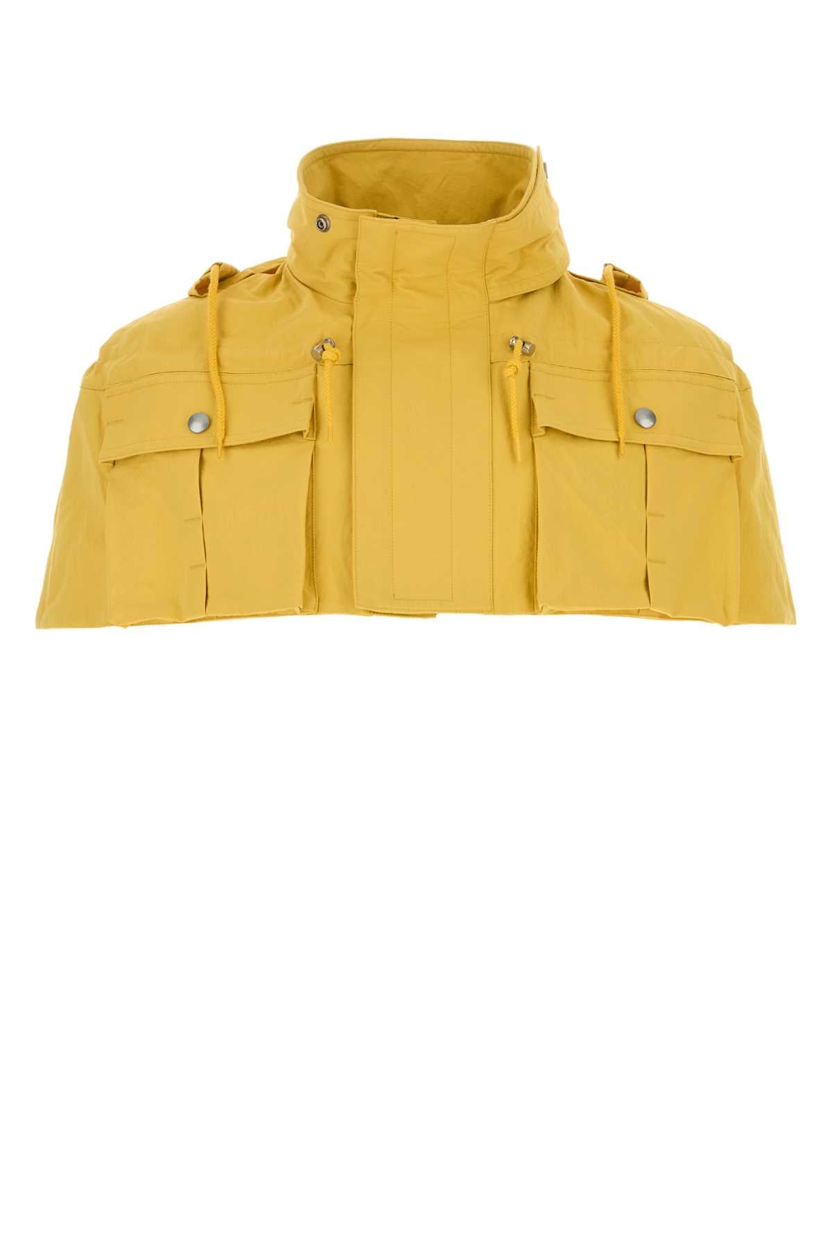 Prada Men Yellow Nylon Cape PRADA