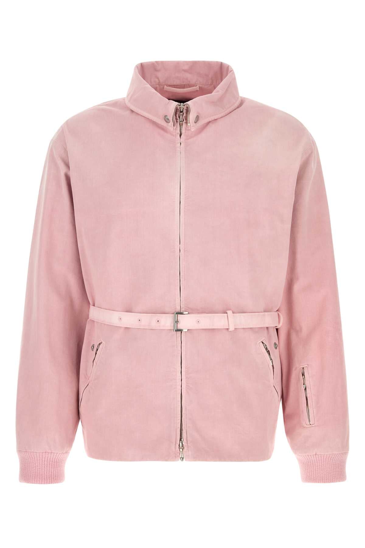Prada Men Pink Cotton Jacket PRADA