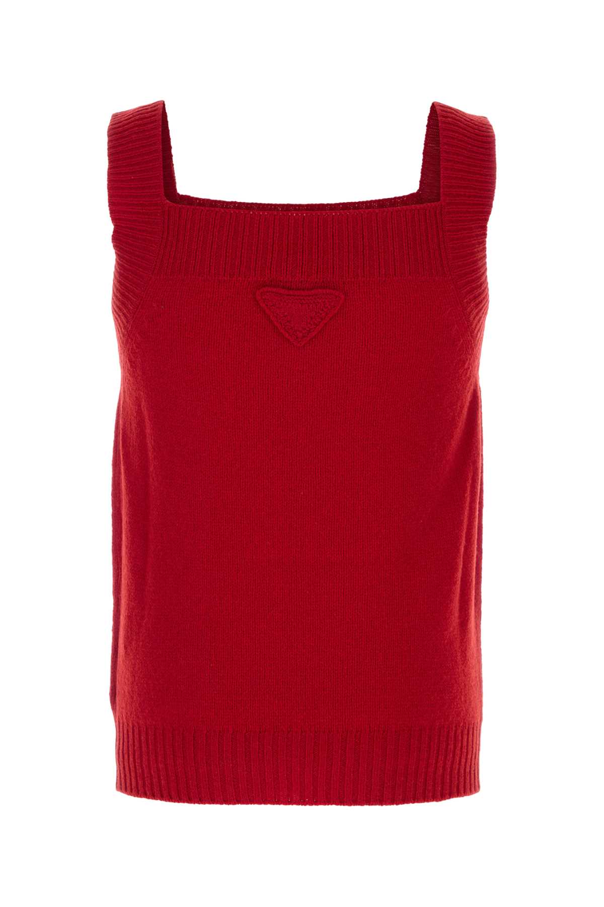 Prada Men Red Wool Vest PRADA