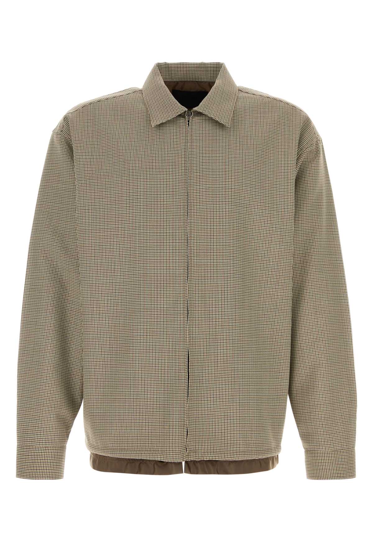 Prada Men Embroidered Wool Shirt PRADA