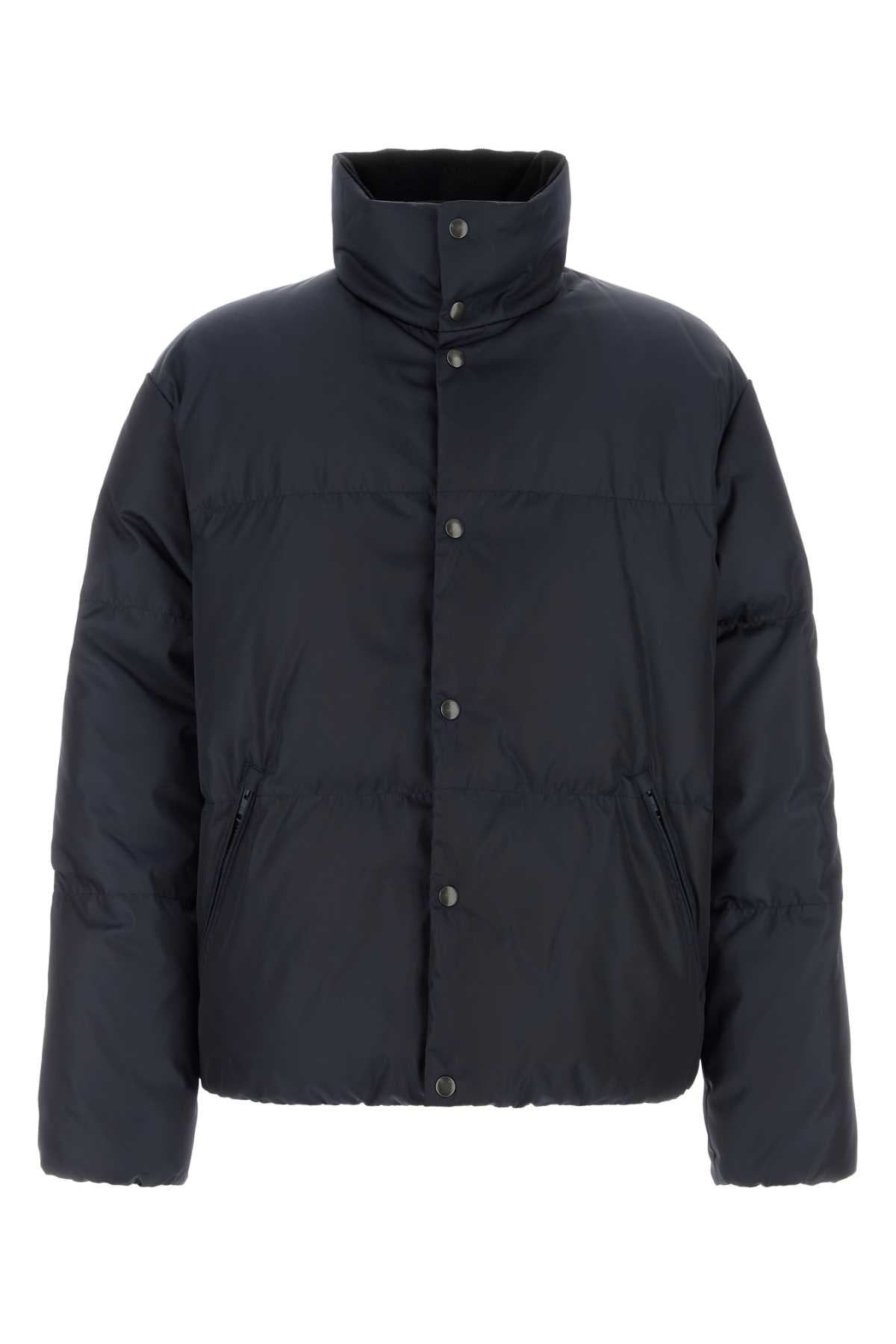 Prada Men Navy Blue Re-Nylon Down Jacket PRADA