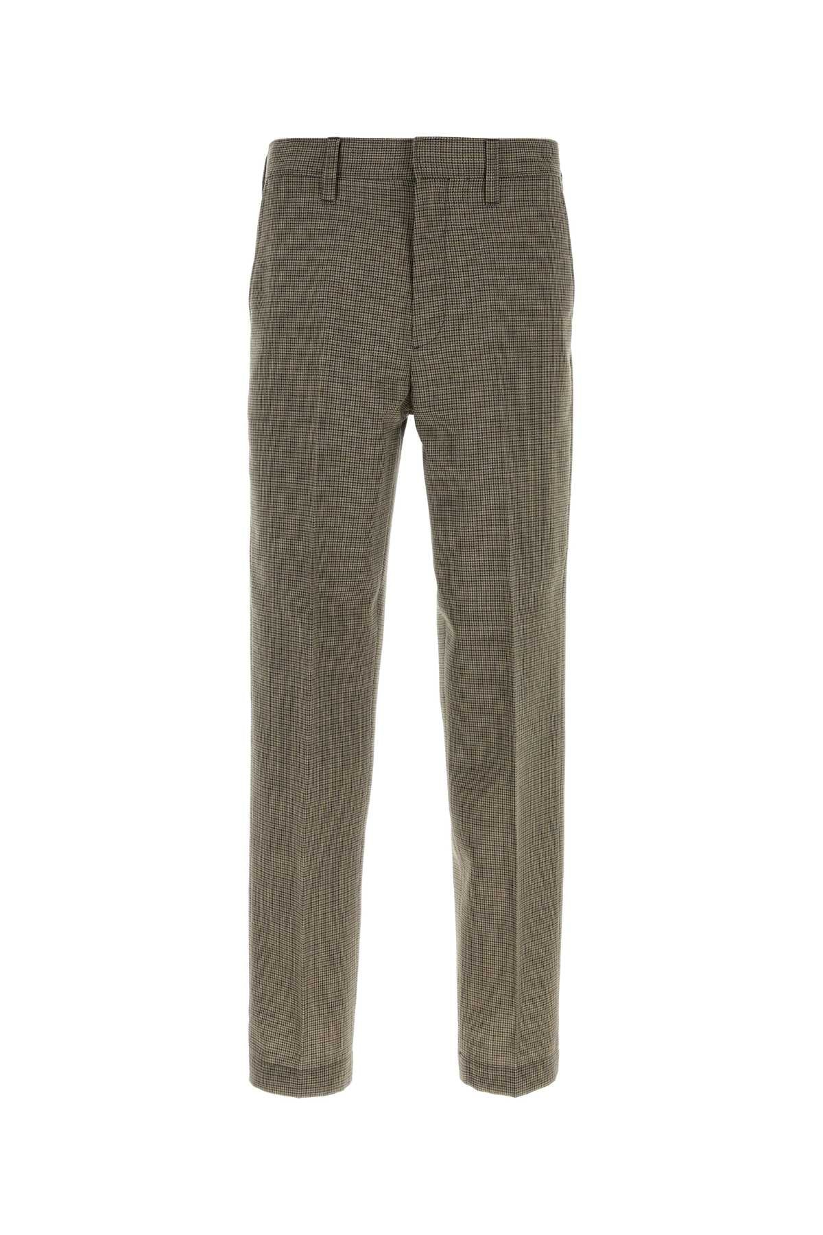 Prada Men Embroidered Wool Pant PRADA