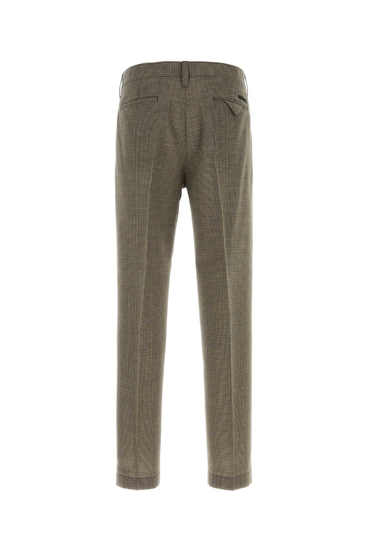 Prada Men Embroidered Wool Pant PRADA