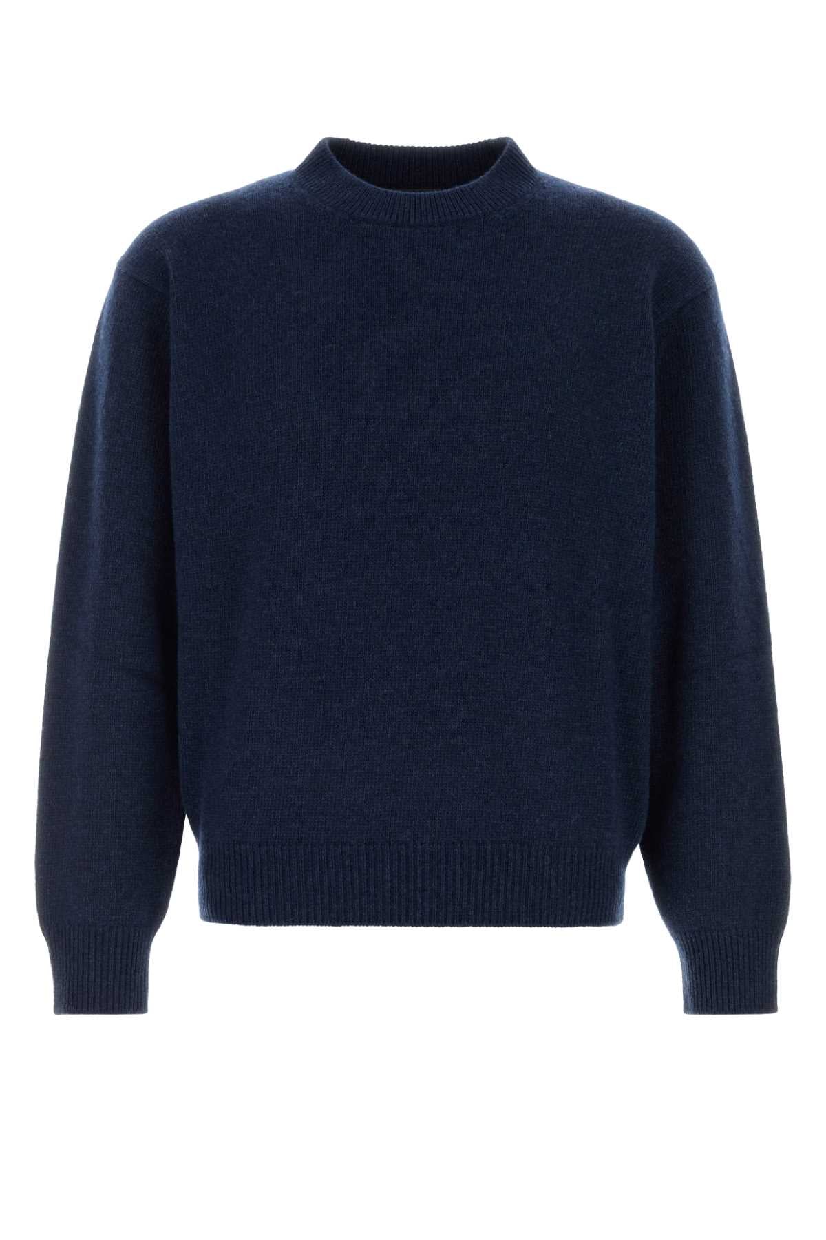 Prada Men Navy Blue Cashmere Sweater PRADA