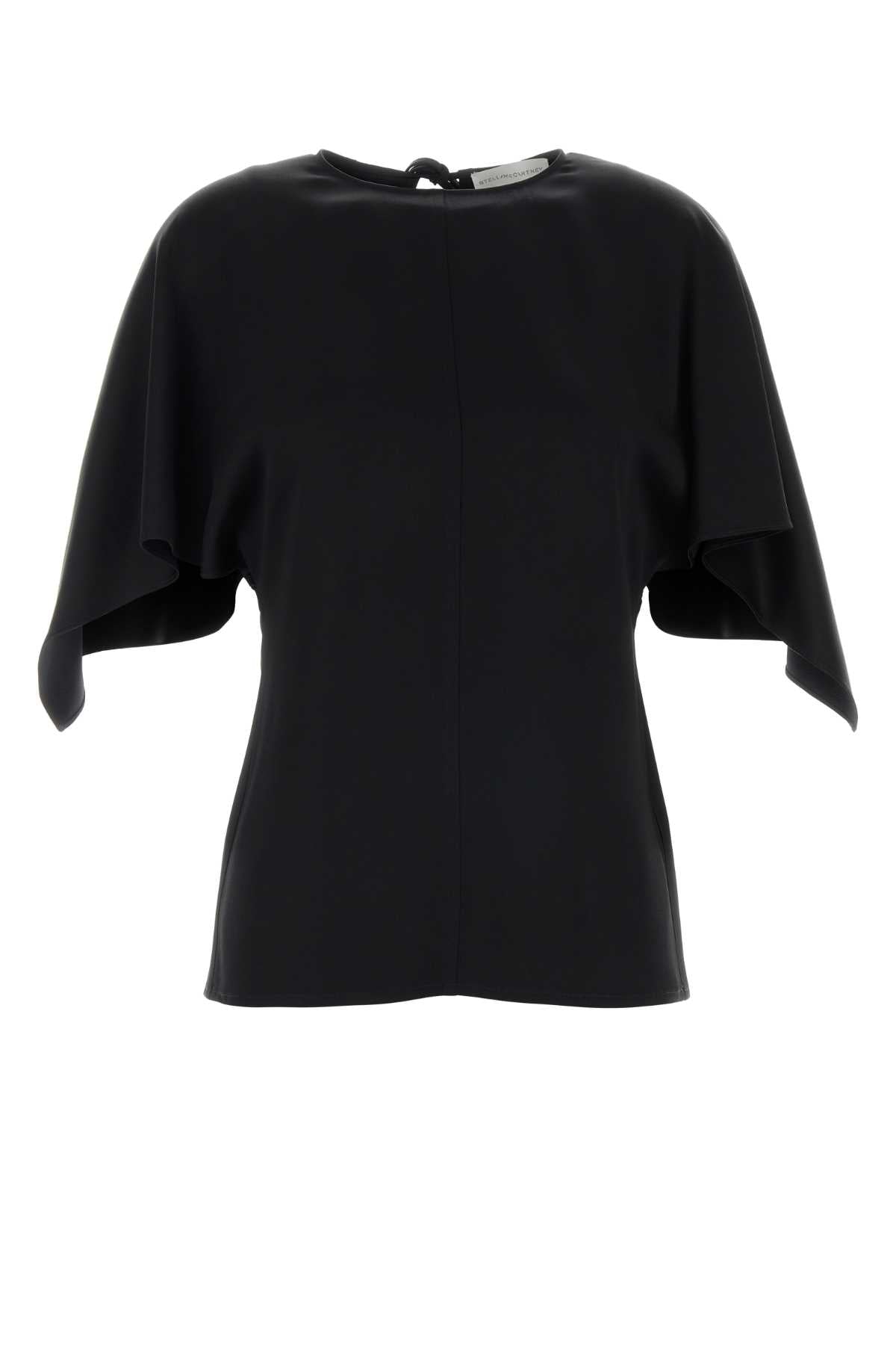 Stella Mccartney Women Black Satin Top STELLA MCCARTNEY