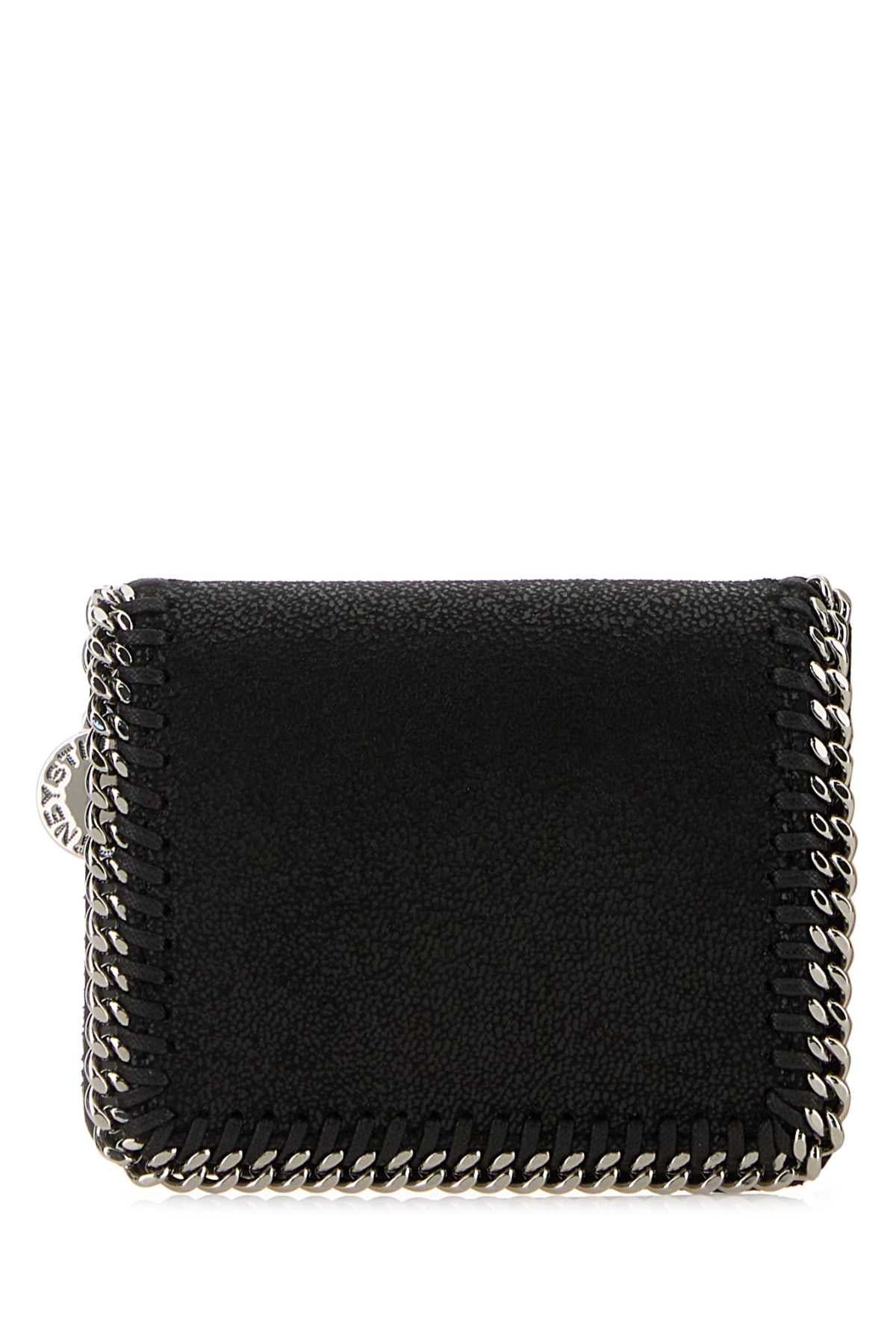 Stella Mccartney Women Black Shaggy Deer Falabella Wallet STELLA MCCARTNEY