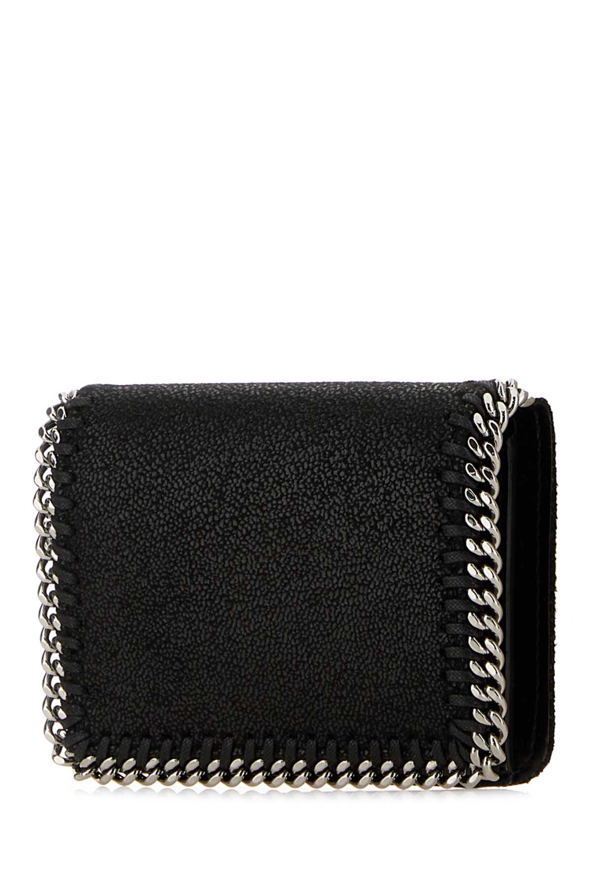 Stella Mccartney Women Black Shaggy Deer Falabella Wallet STELLA MCCARTNEY