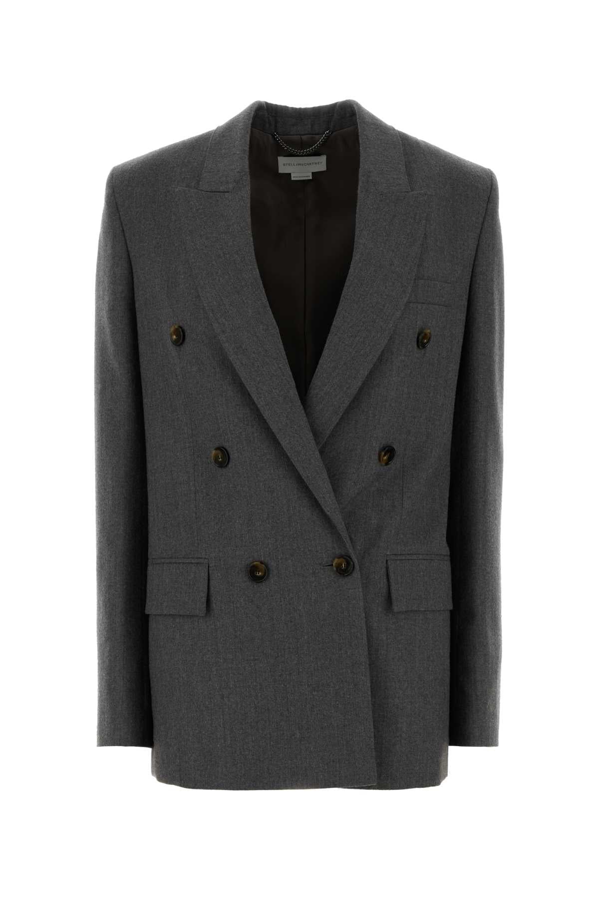 Stella Mccartney Women Grey Flannel Blazer STELLA MCCARTNEY