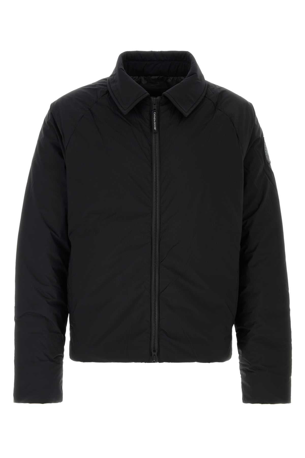 Canada Goose Men Black Nylon Lodge Down Jacket CANADA GOOSE