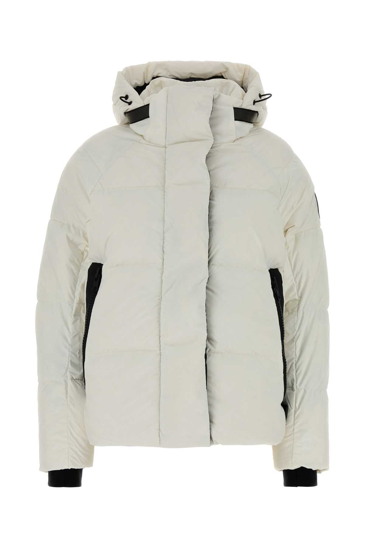 Canada Goose Women White Nylon Junction Down Jacket CANADA GOOSE