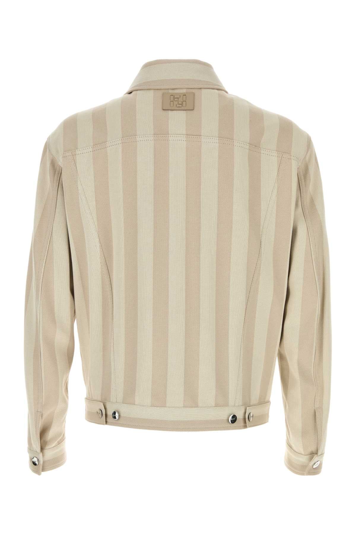 Fendi Men Embroidered Denim Jacket FENDI