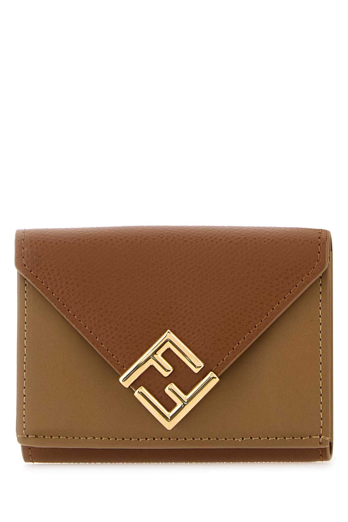 Fendi Women Two-Tone Leather Wallet FENDI