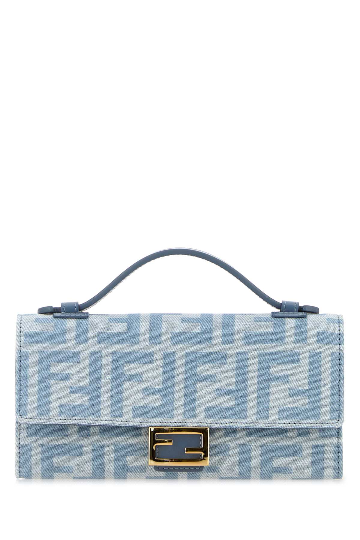 Fendi Women Printed Denim Baguette Wallet FENDI