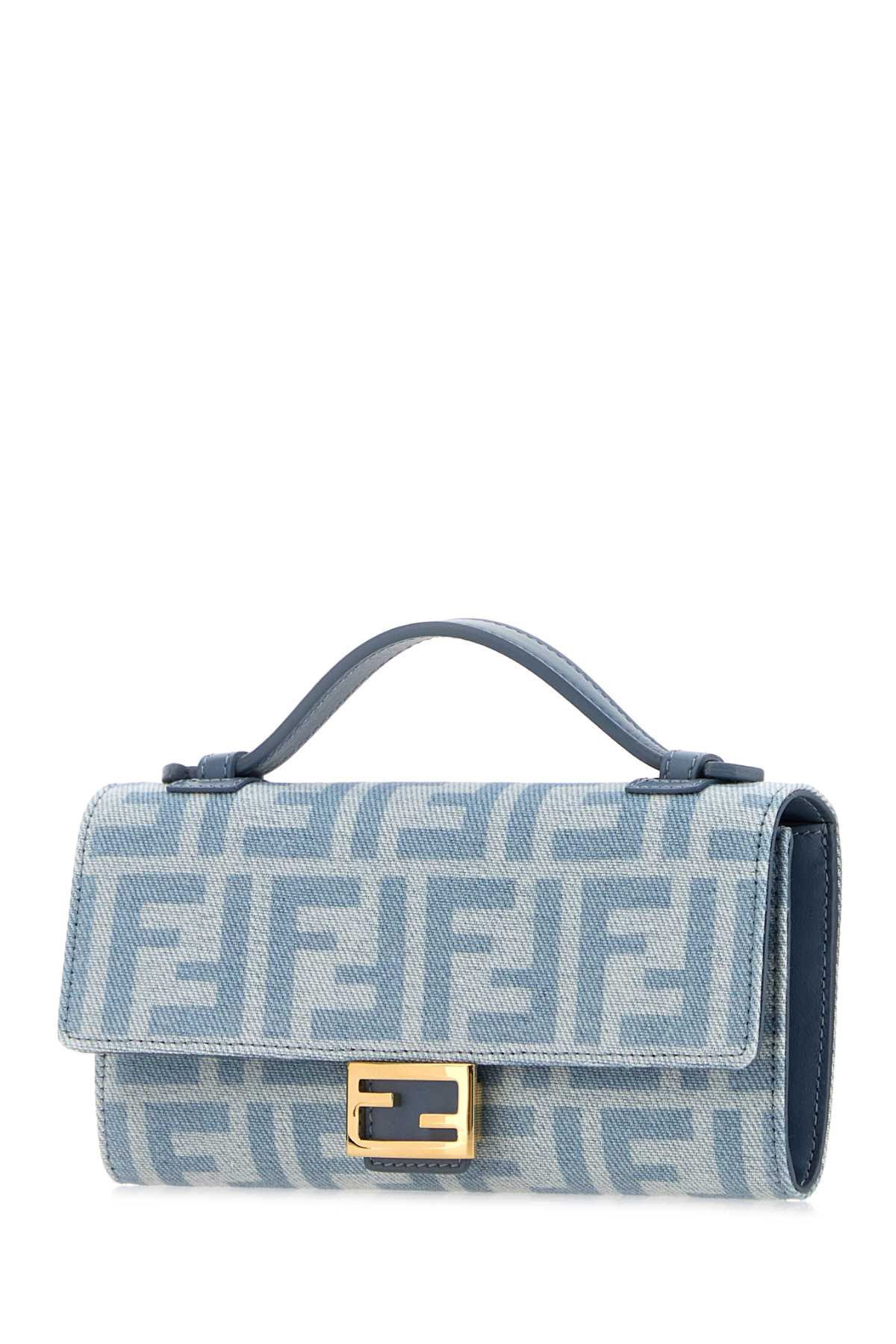 Fendi Women Printed Denim Baguette Wallet FENDI
