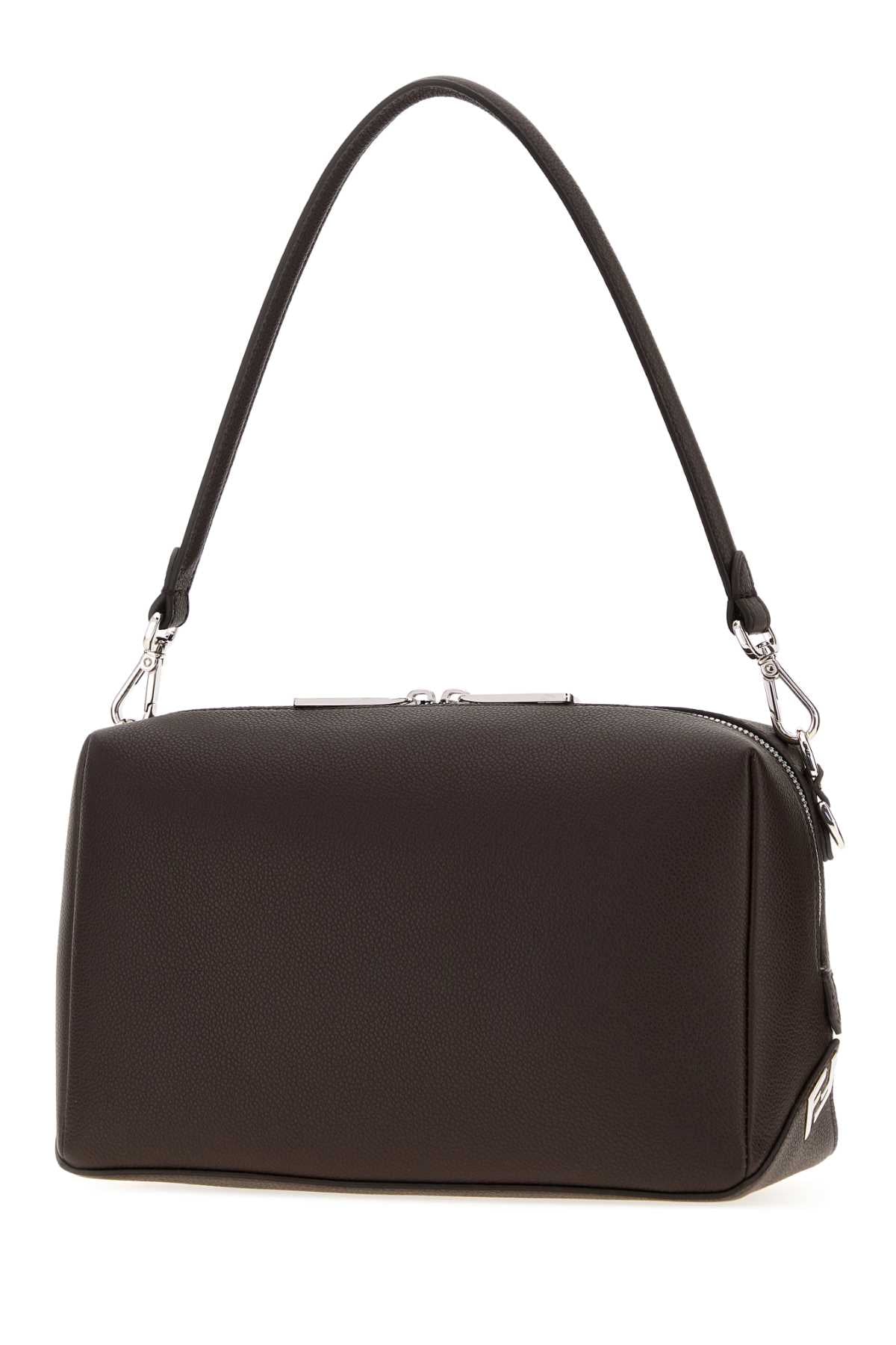 Fendi Men Dark Brown Leather Lui Medium Shoulder Bag FENDI