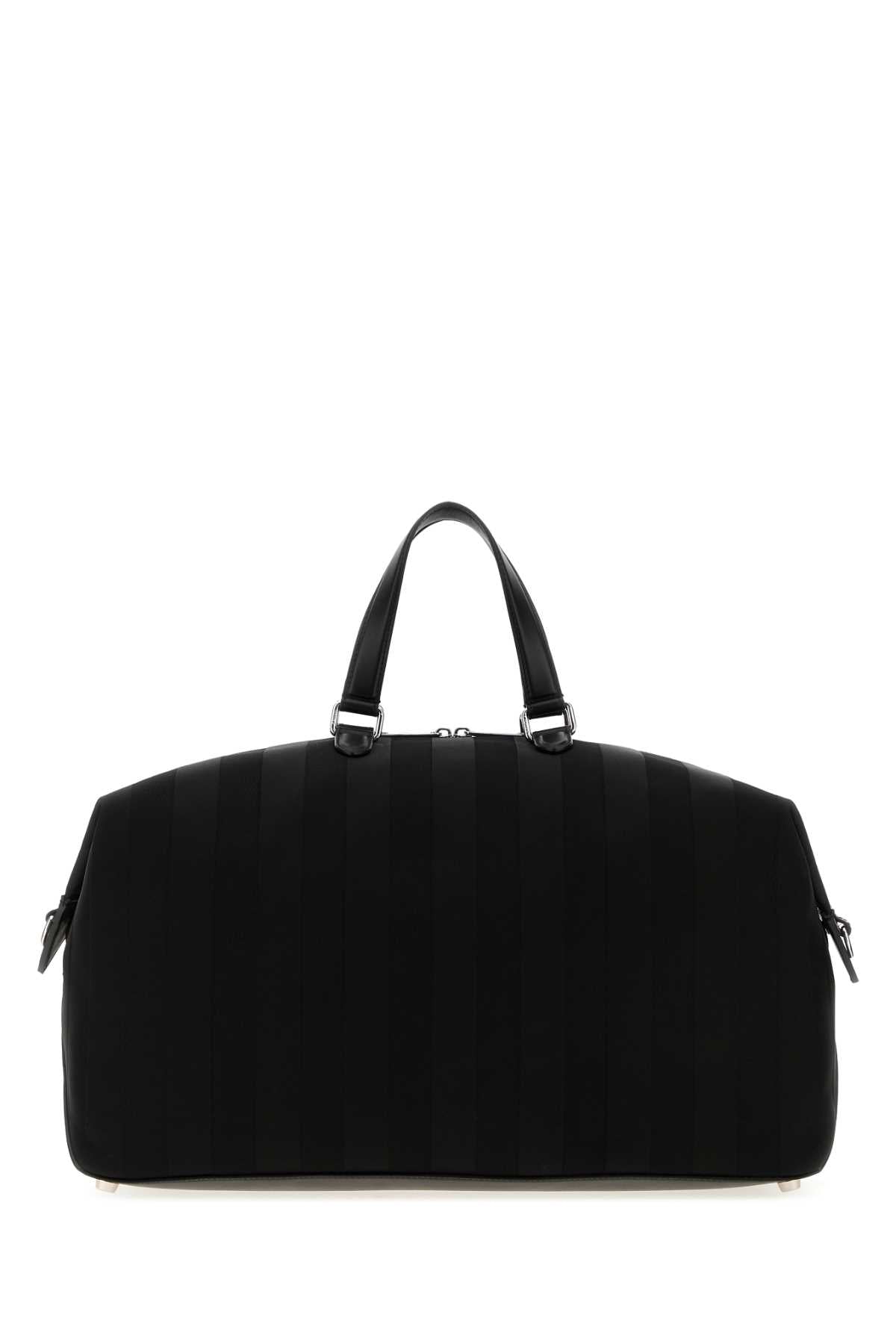 Fendi Men Black Canvas Fendi Lui 48 Travel Bag FENDI