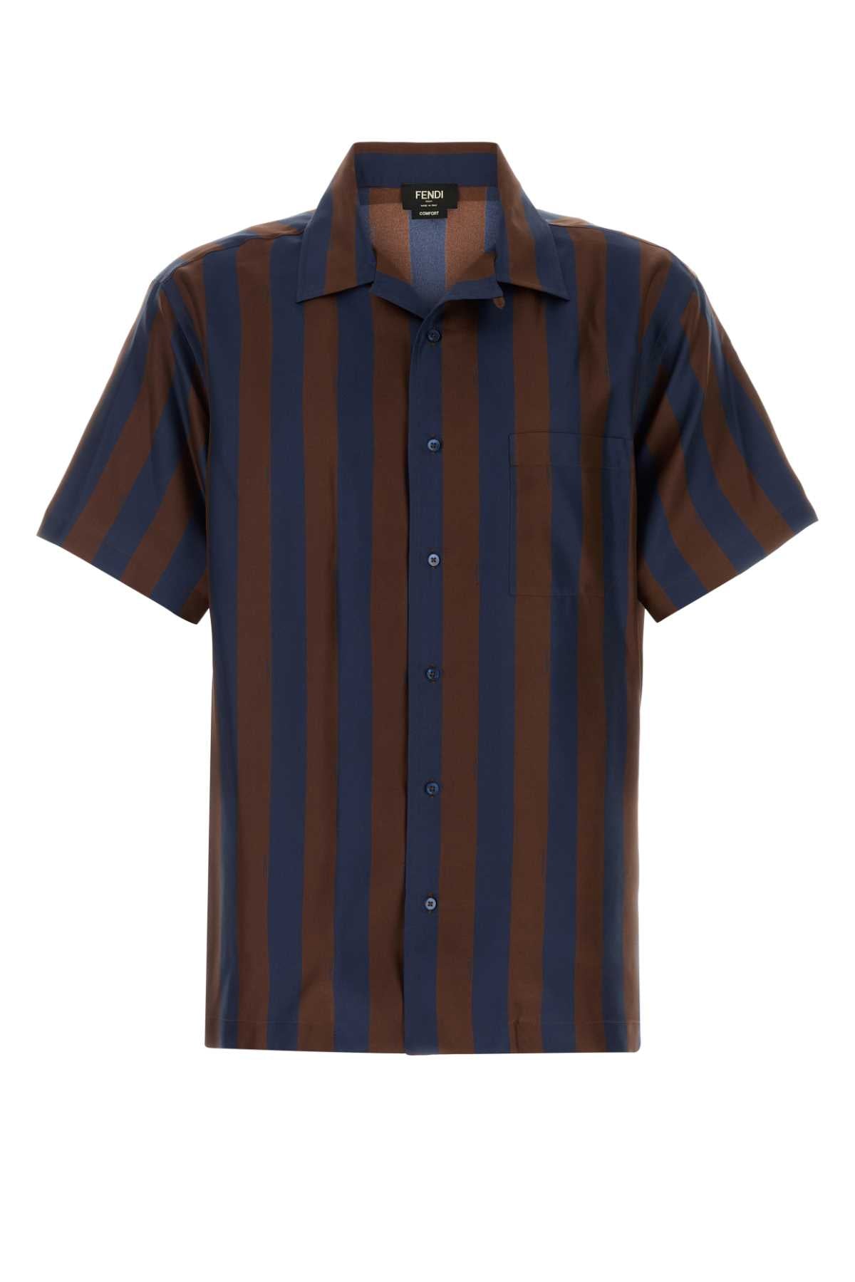 Fendi Men Printed Silk Shirt FENDI