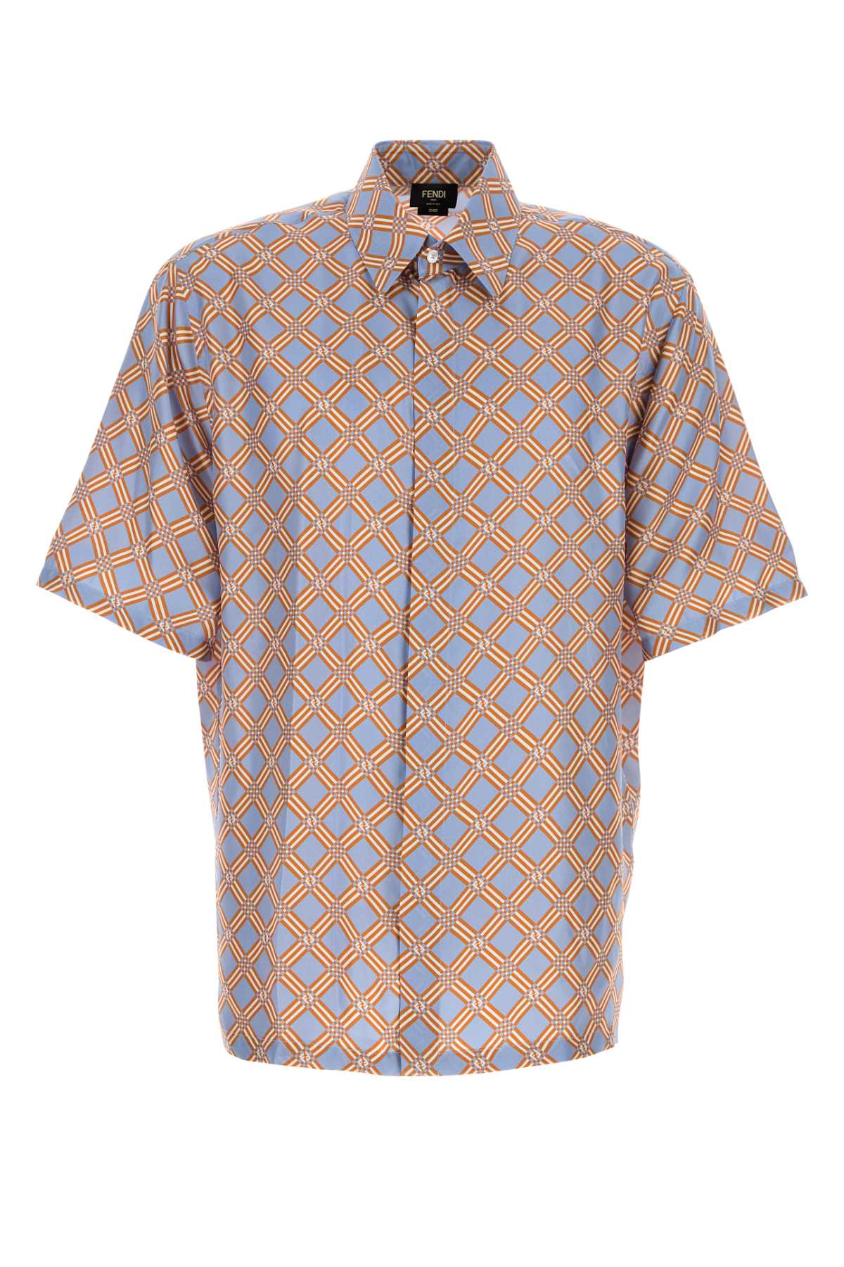 Fendi Men Printed Silk Shirt FENDI