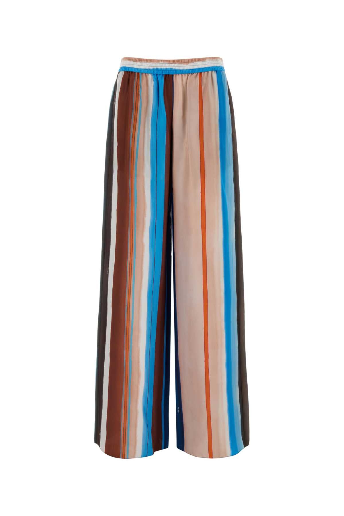 Fendi Women Printed Silk Pant FENDI