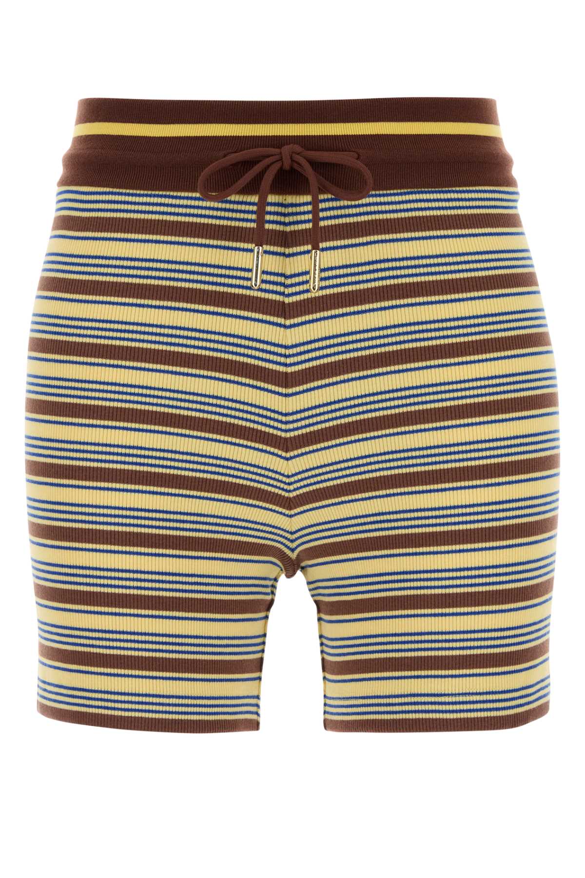 Fendi Women Embroidered Stretch Cotton Shorts FENDI