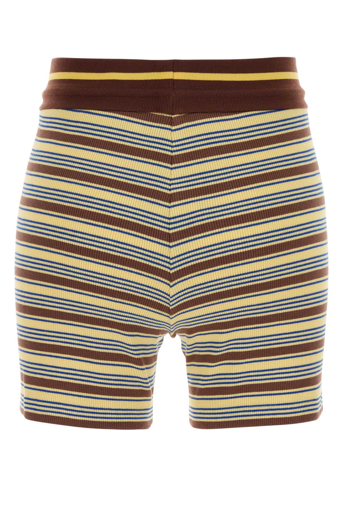 Fendi Women Embroidered Stretch Cotton Shorts FENDI
